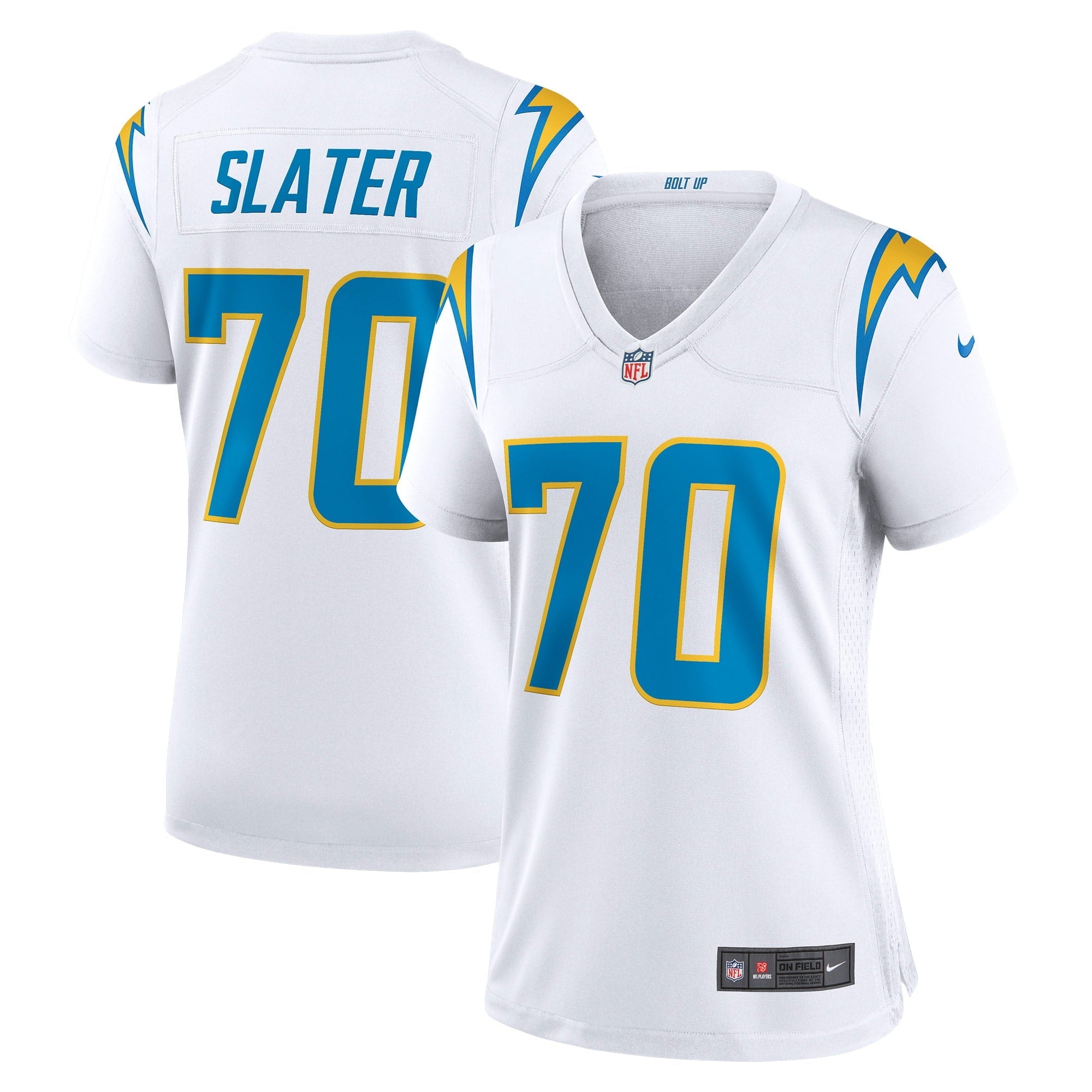 Women's Nike Rashawn Slater White Los Angeles Chargers Game Jersey - vstockx