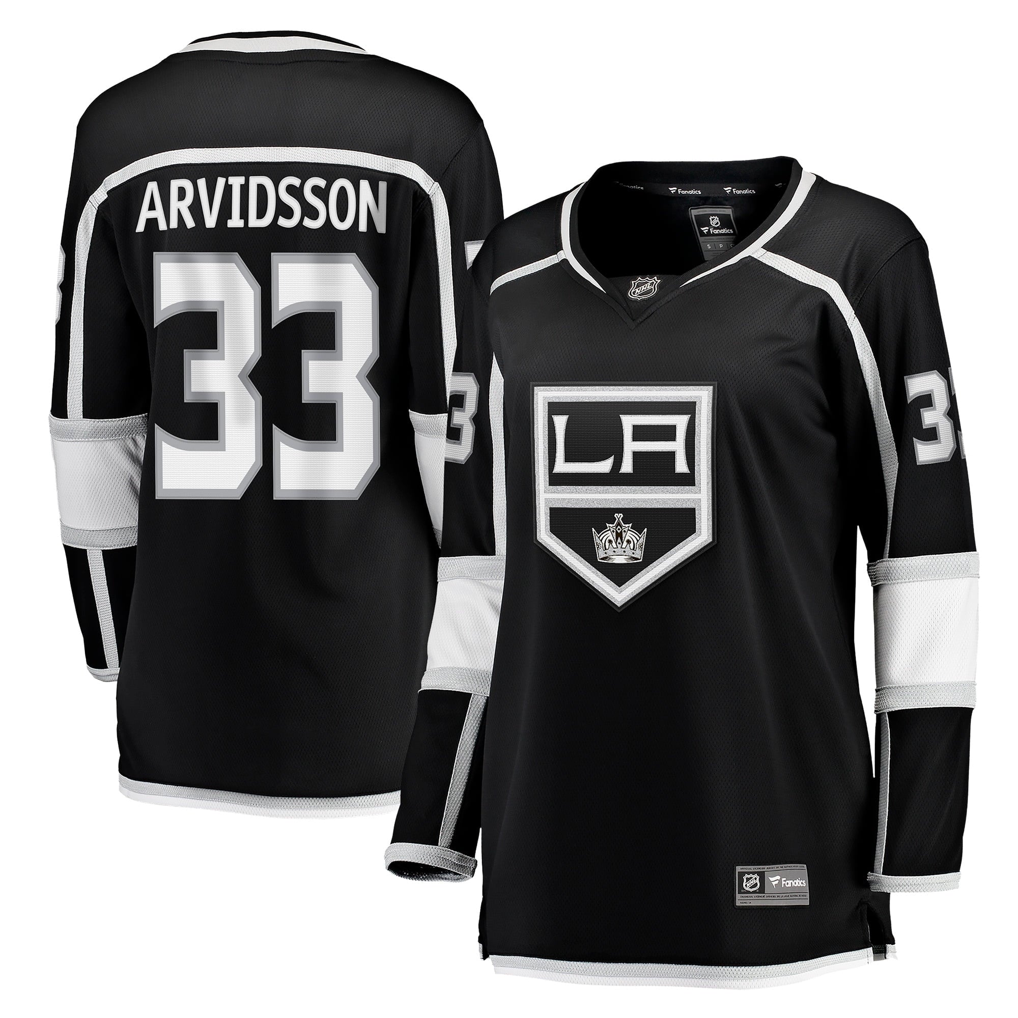 Women's Fanatics Branded Viktor Arvidsson Black Los Angeles Kings Home Breakaway Player Jersey - vstockx