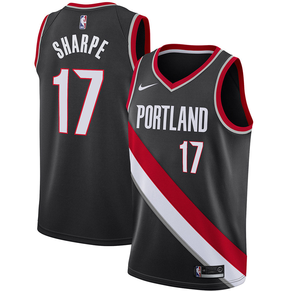 Youth Portland Trail Blazers Shaedon Sharpe Icon Edition Jersey - Black - vstockx