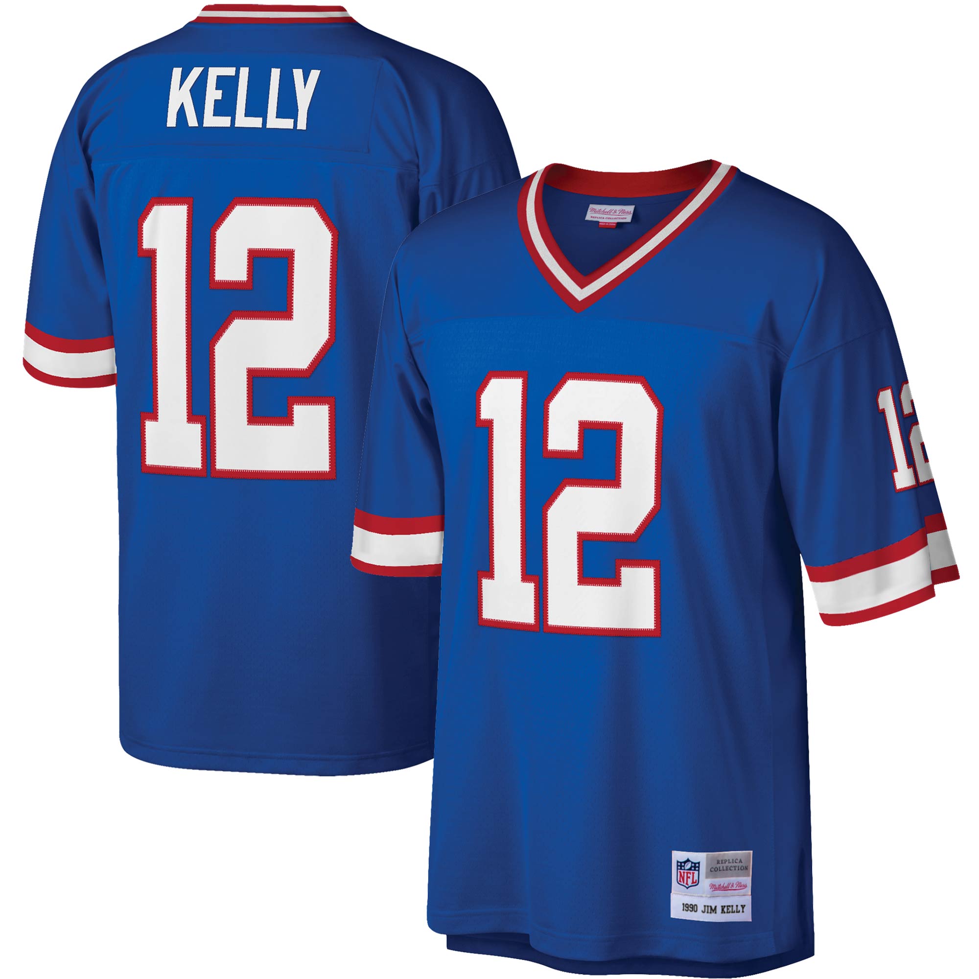 Jim Kelly Buffalo Bills Mitchell & Ness Legacy Replica Jersey - Royal - vstockx
