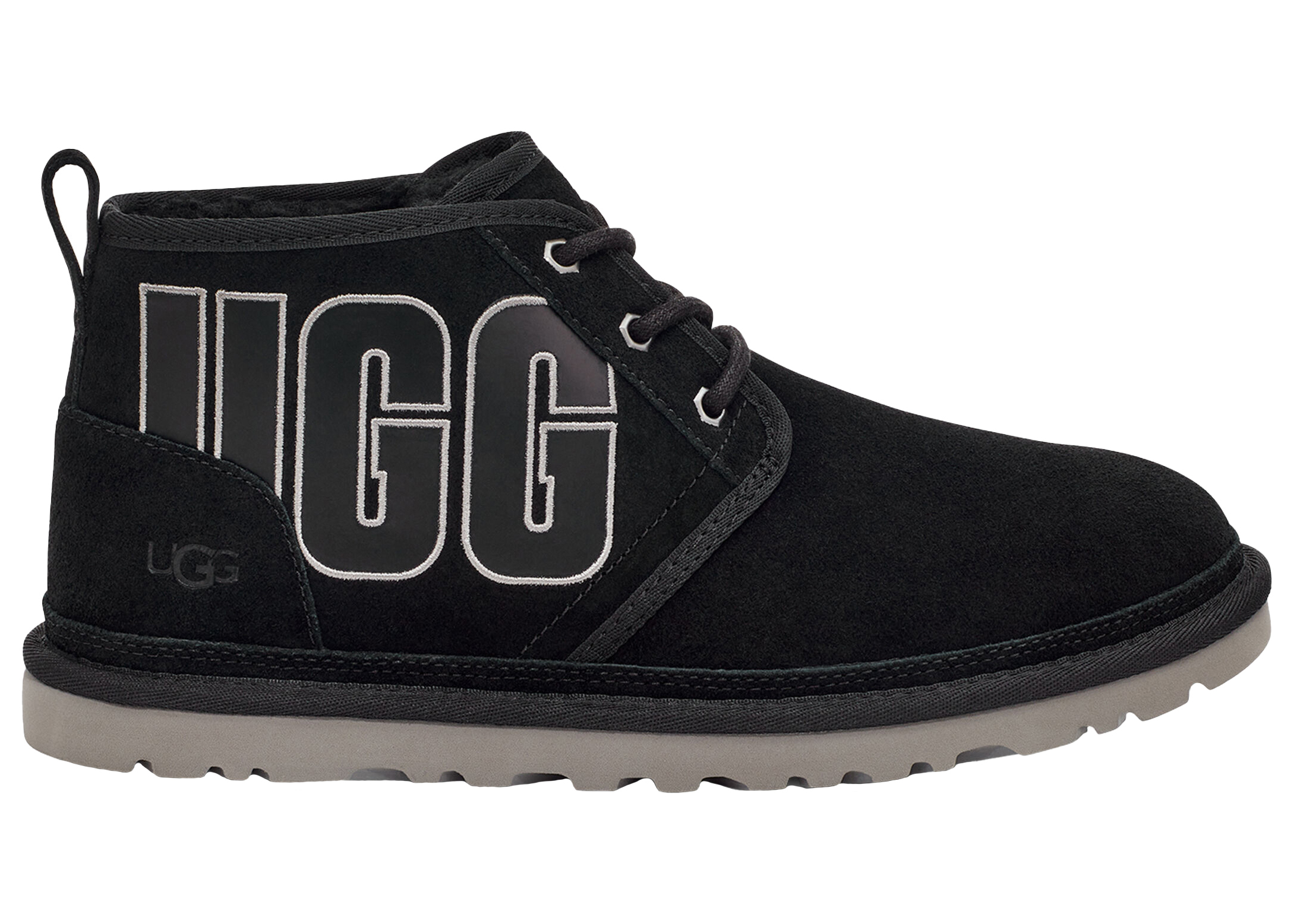 UGG Neumel Graphic Boot Black Grey Suede - vstockx