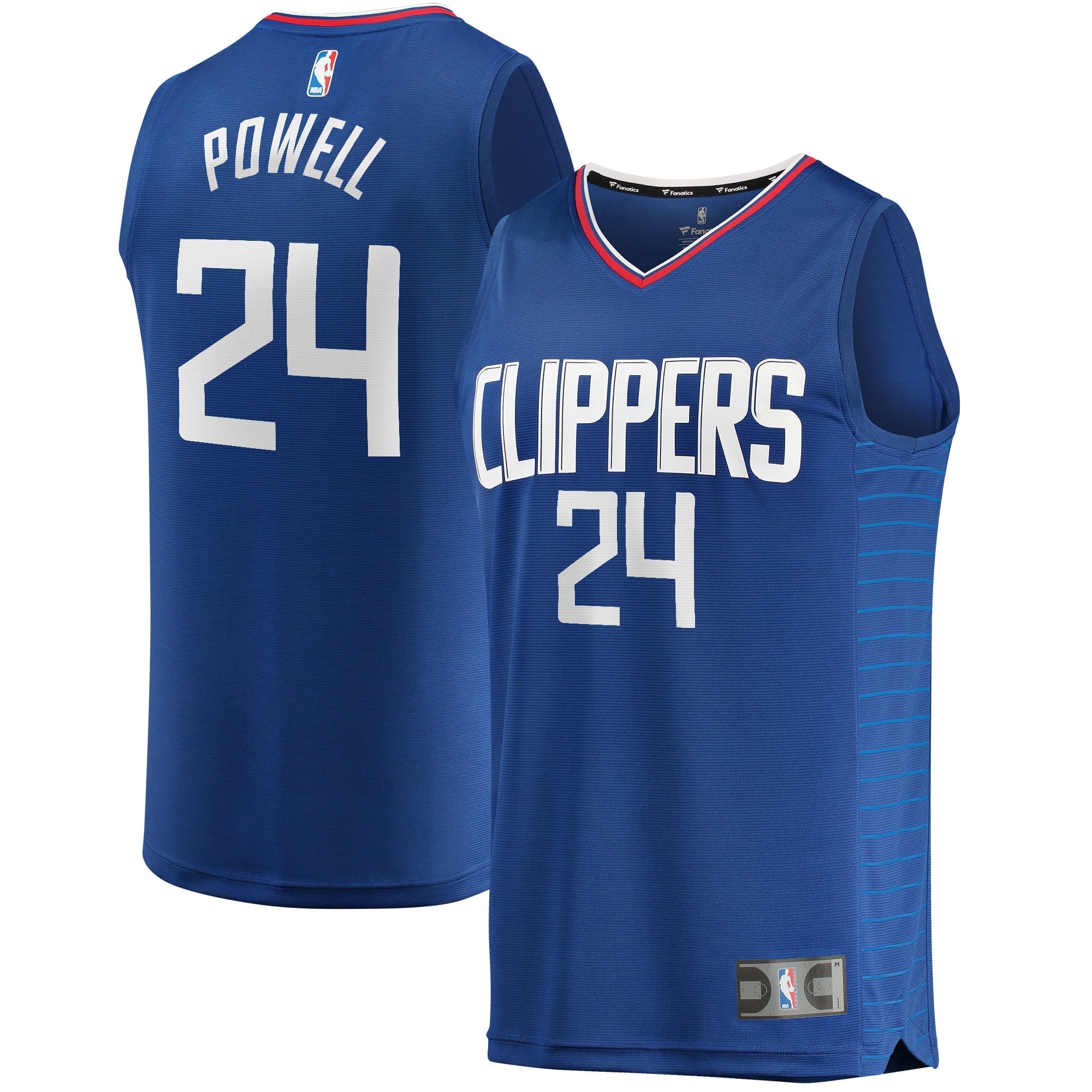 Youth Fanatics Branded Norman Powell Royal LA Clippers 2021/22 Fast Break Replica Jersey - Icon Edition - vstockx