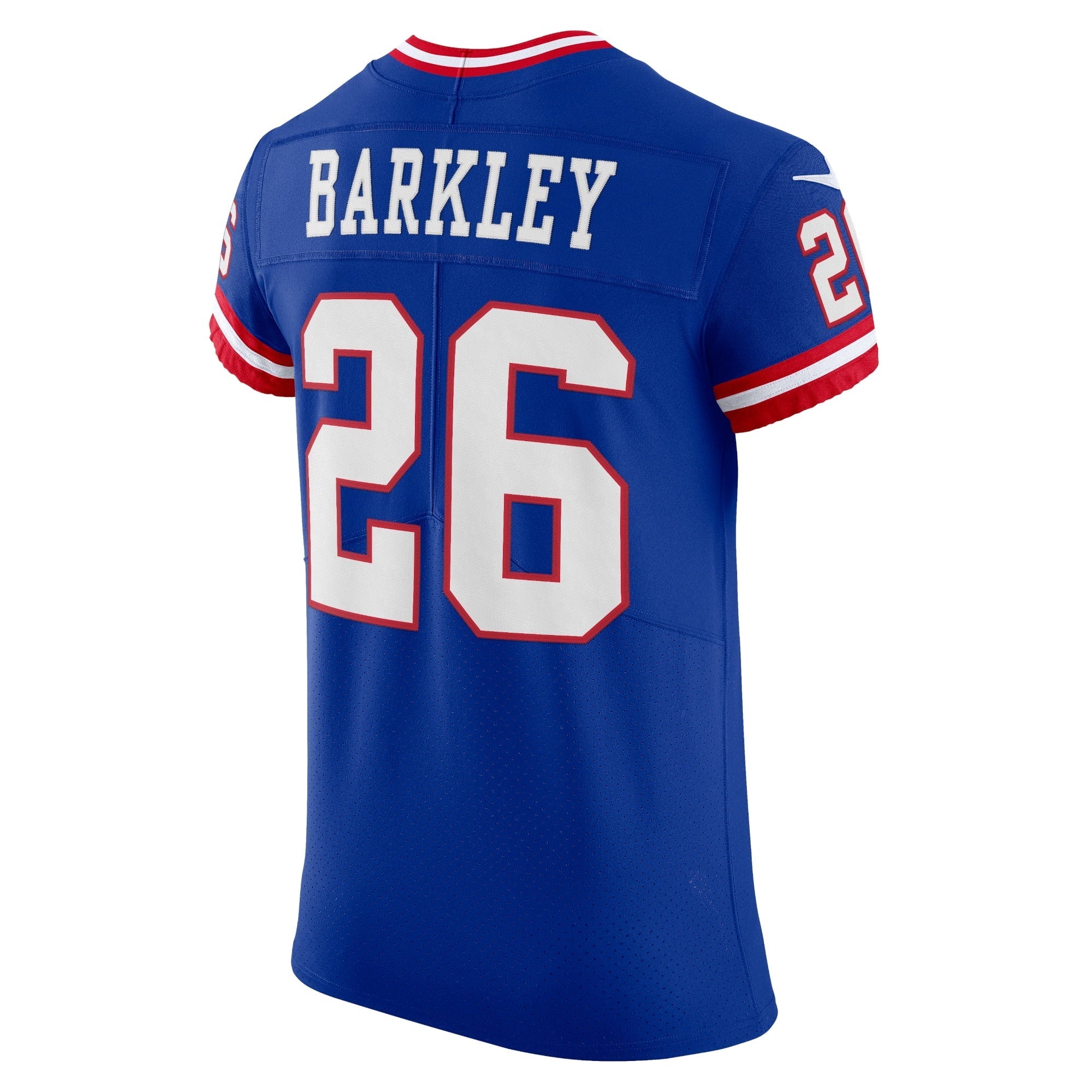 Men's Nike Saquon Barkley Royal New York Giants Classic Vapor Elite Player Jersey - vstockx