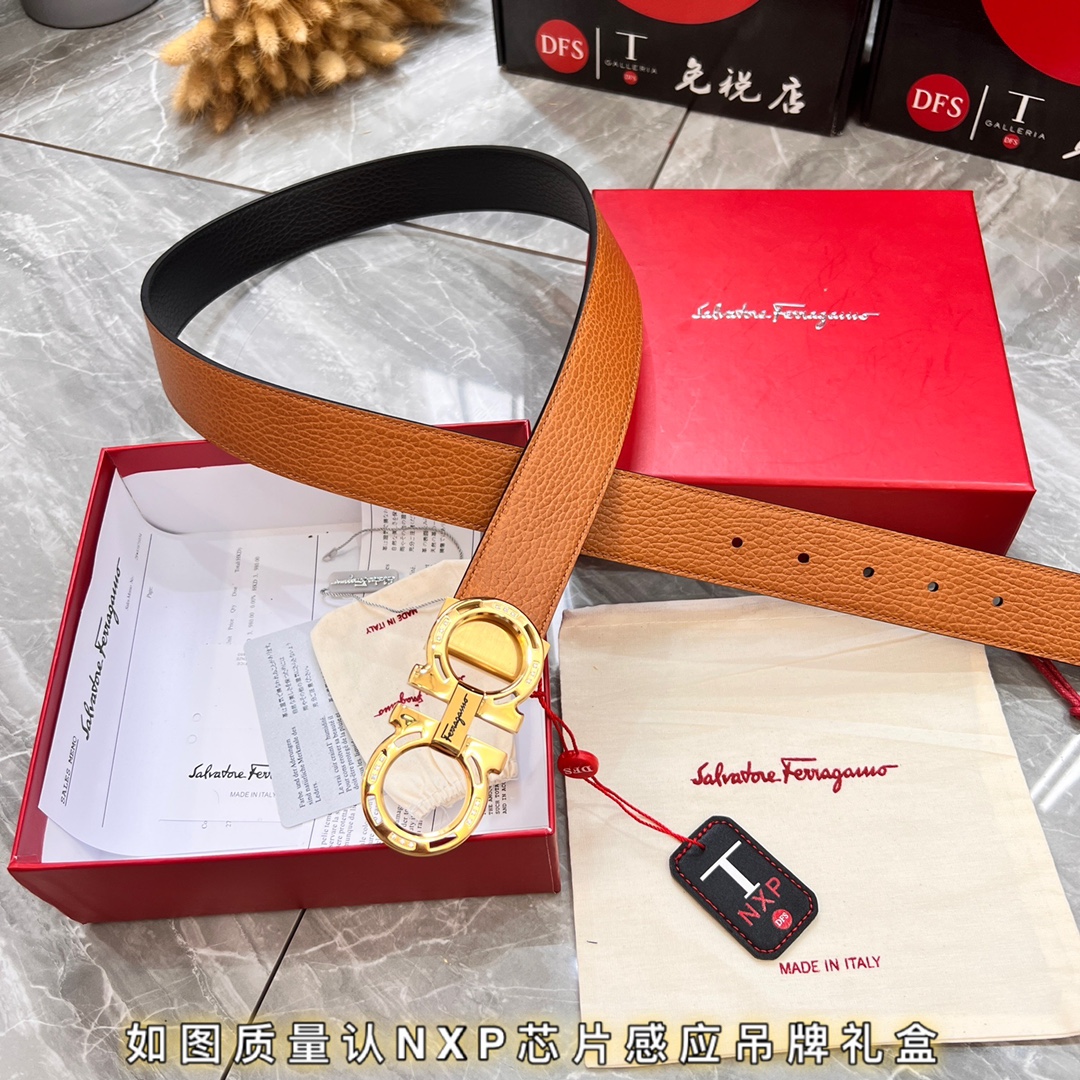 Streetwear Belt Ferragamo 319809 size:3.5cm - vstockx