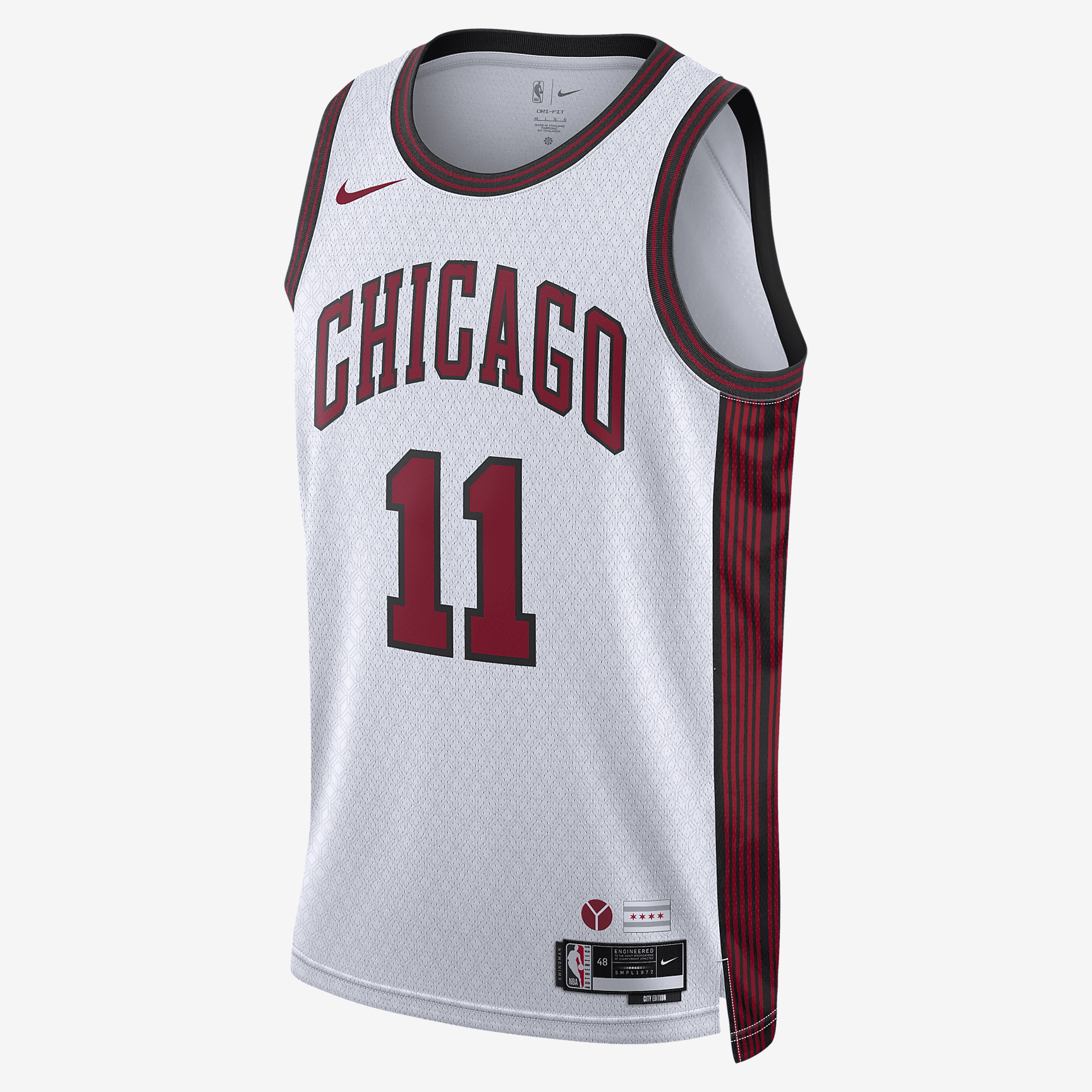Demar Derozan Chicago Bulls City Edition Nike Dri-FIT NBA Swingman Jersey - White - vstockx