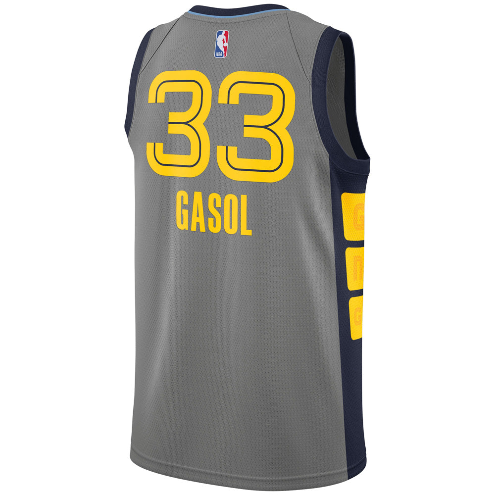 Men's Memphis Grizzlies Marc Gasol City Edition Jersey - Gray - vstockx