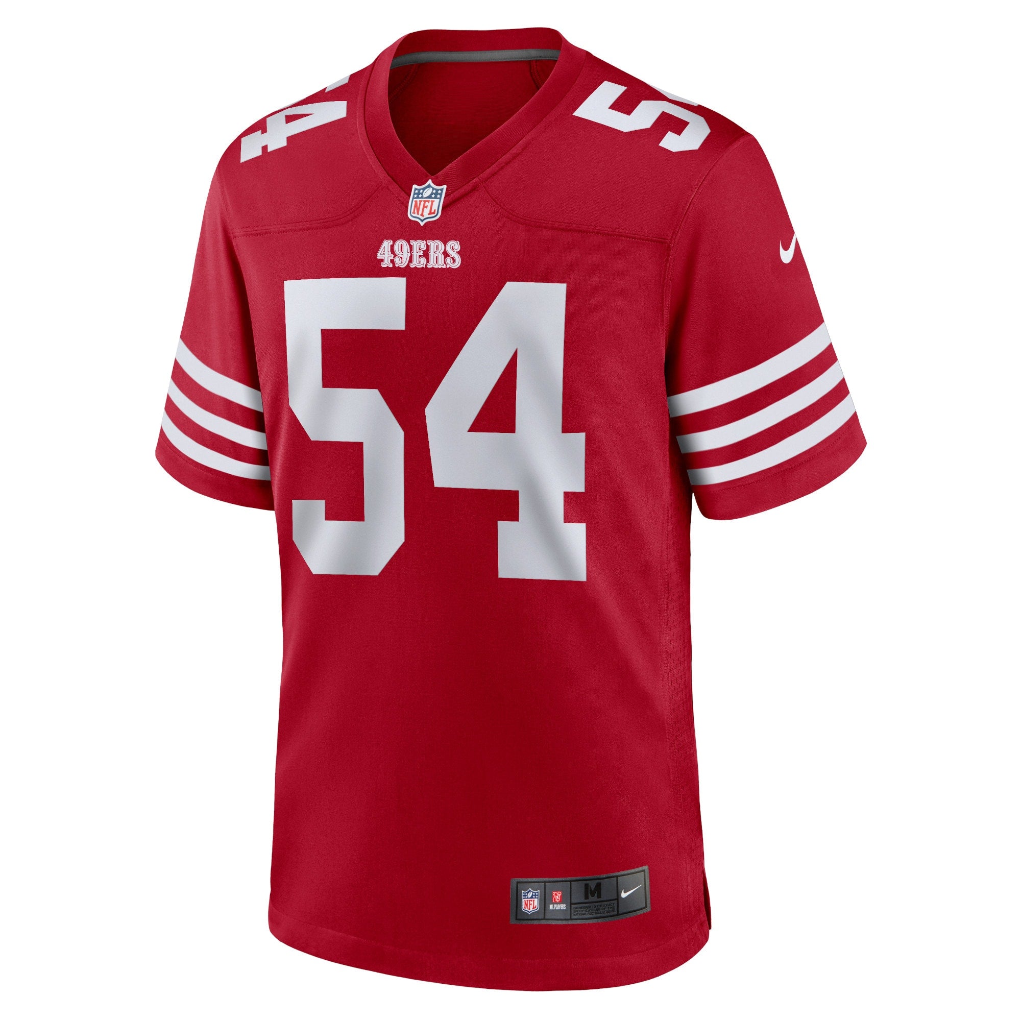 Men's Nike Fred Warner Scarlet San Francisco 49ers Player Game Jersey - vstockx