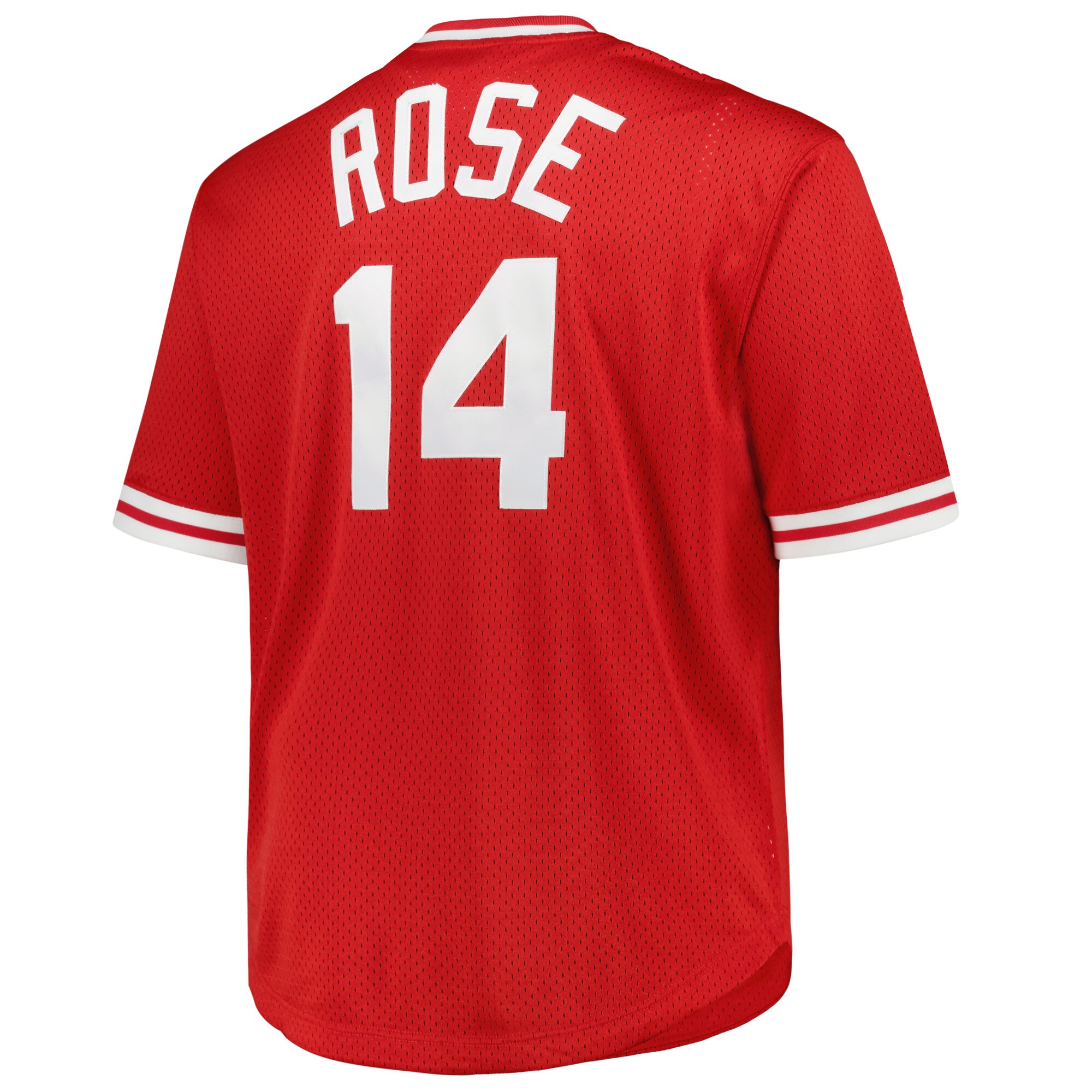 Pete Rose Cincinnati Reds Mitchell & Ness 1984 Cooperstown Collection Mesh Pullover Jersey - Red - vstockx