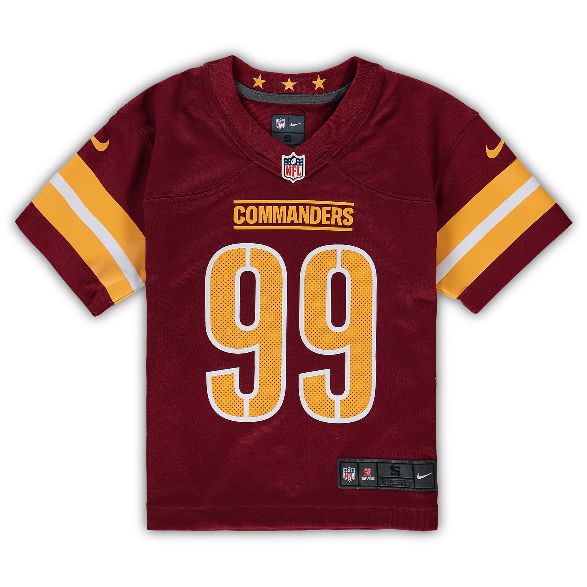 Chase Young Washington Commanders Nike Preschool Game Jersey - Burgundy - vstockx