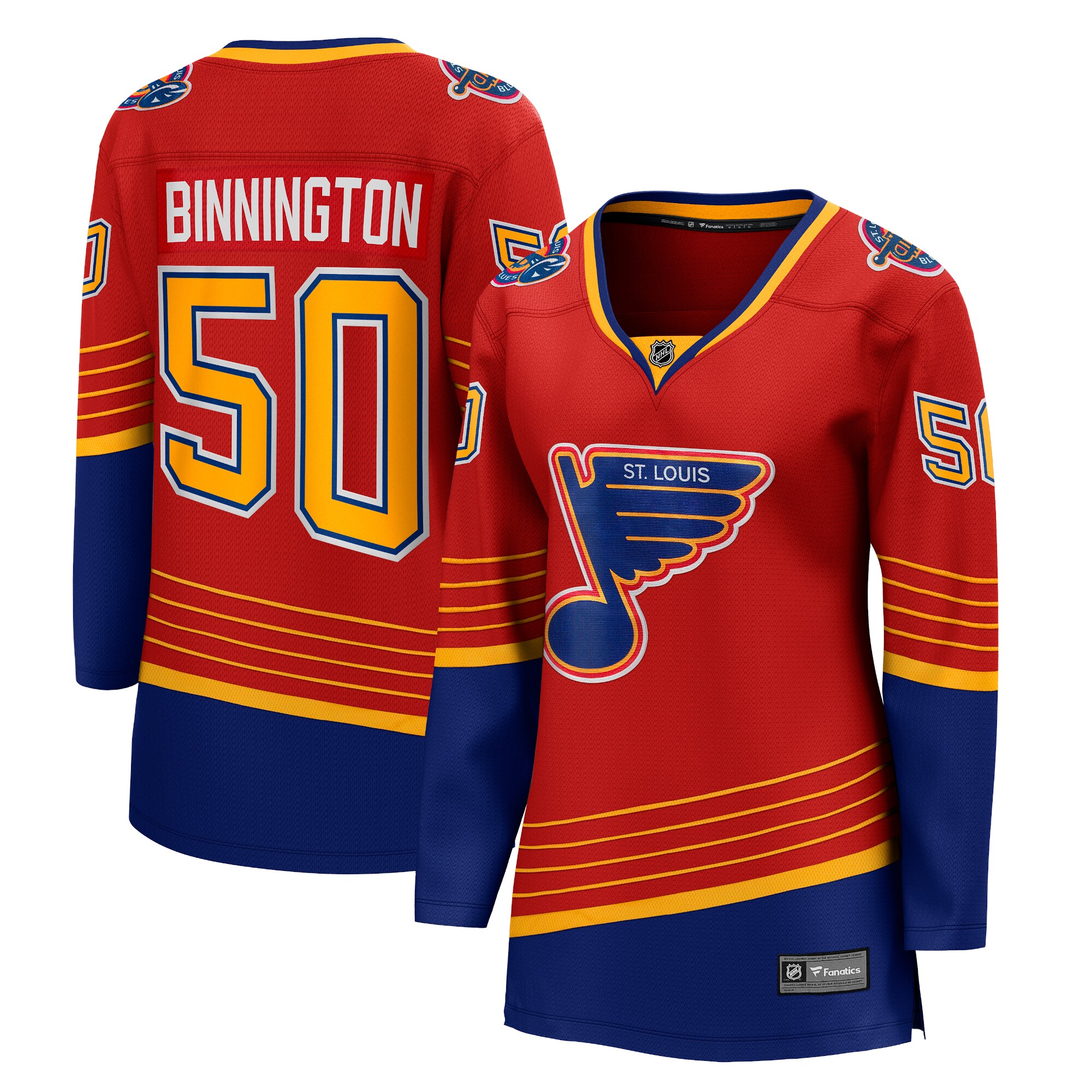 Jordans Binnington St. Louis Blues Fanatics Branded Women's 2020/21 Special Edition Breakaway Player Jersey - Red - vstockx