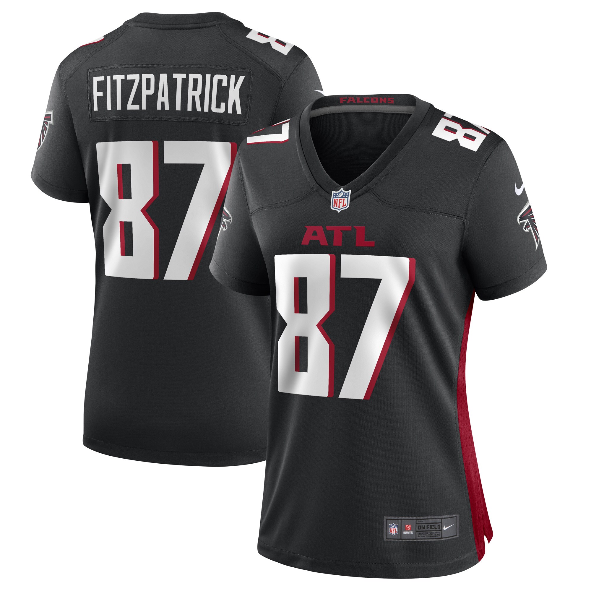 John FitzPatrick Atlanta Falcons Nike Women's Game Player Jersey - Black - vstockx