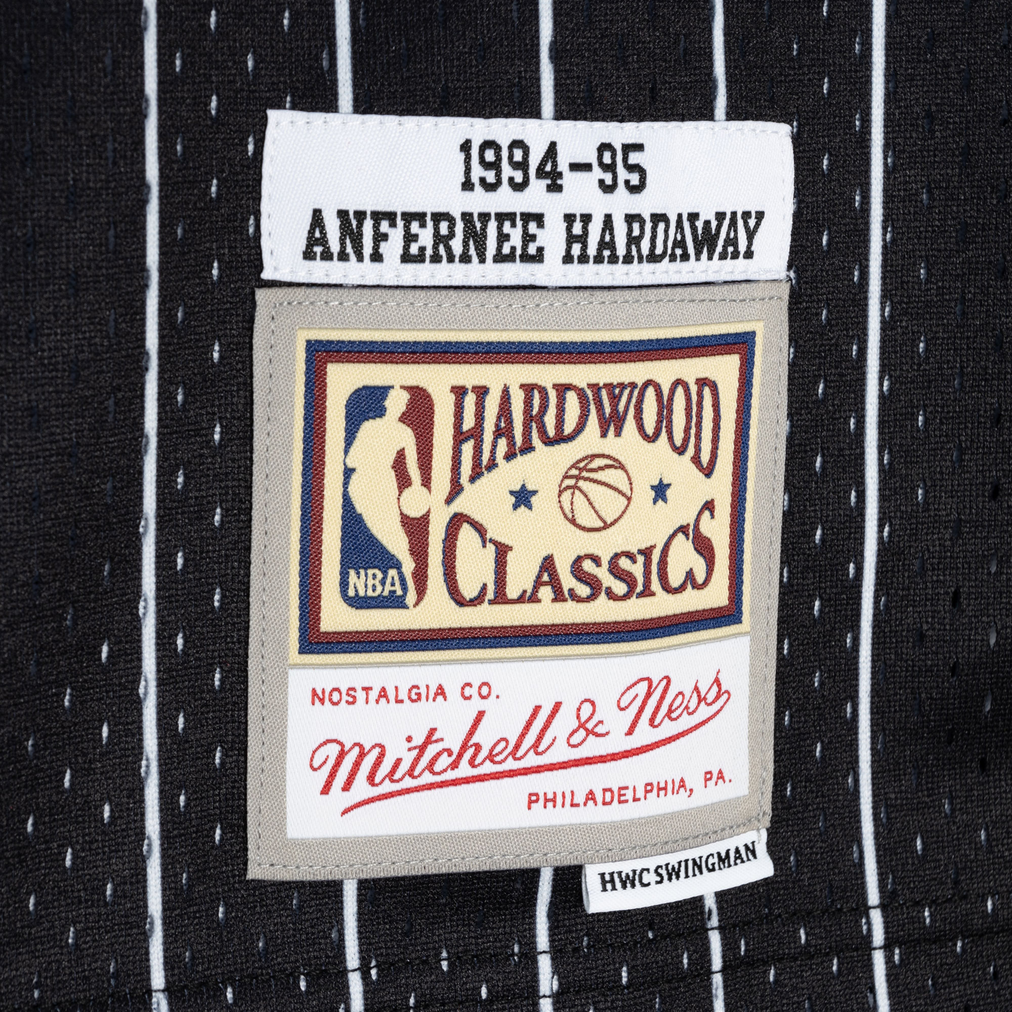 Penny Hardaway Orlando Magic Mitchell & Ness Hardwood Classics 1994/95 Split Swingman Jersey - Blue/Black - vstockx