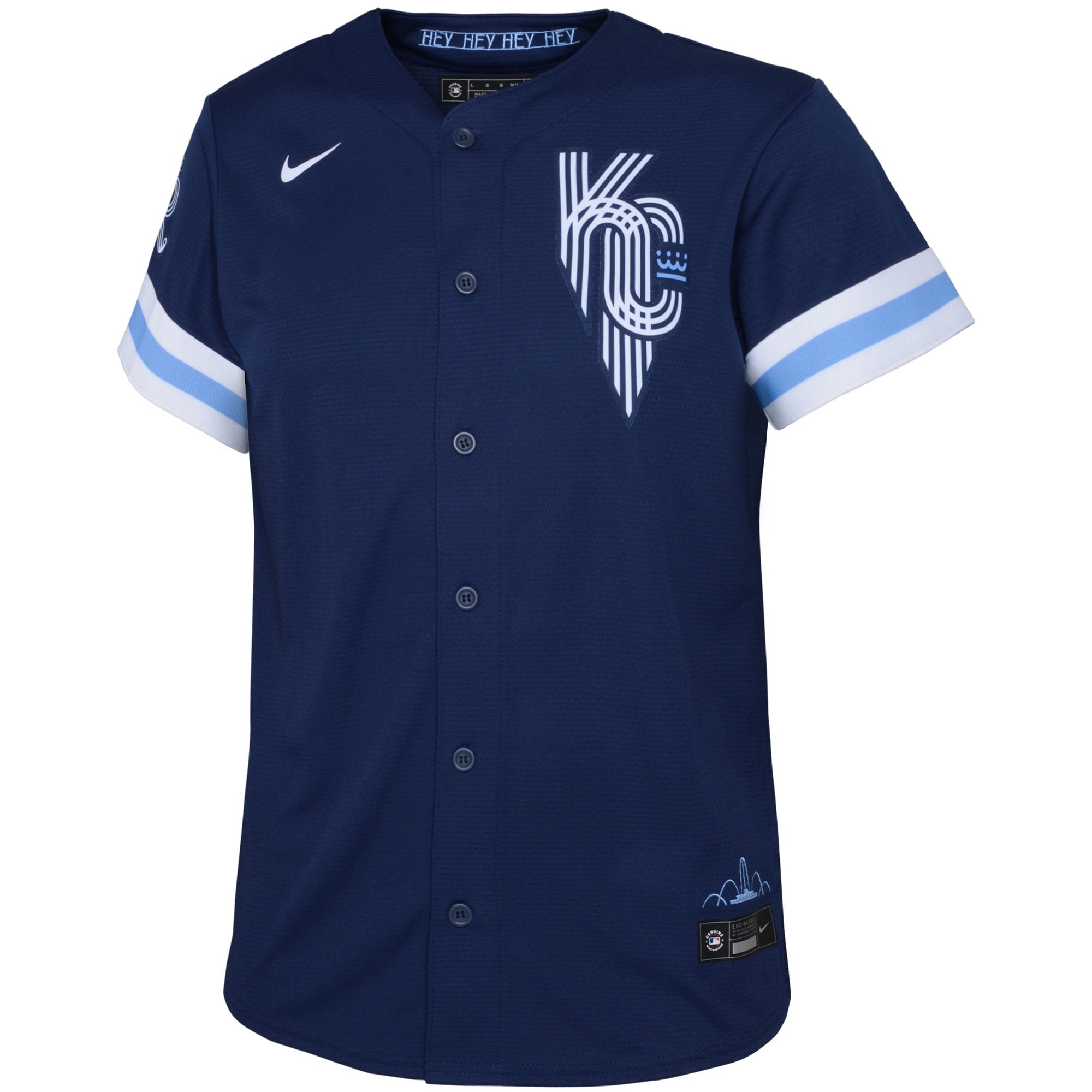 Youth Nike Bobby Witt Jr. Navy Kansas City Royals 2022 City Connect Replica Player Jersey - vstockx