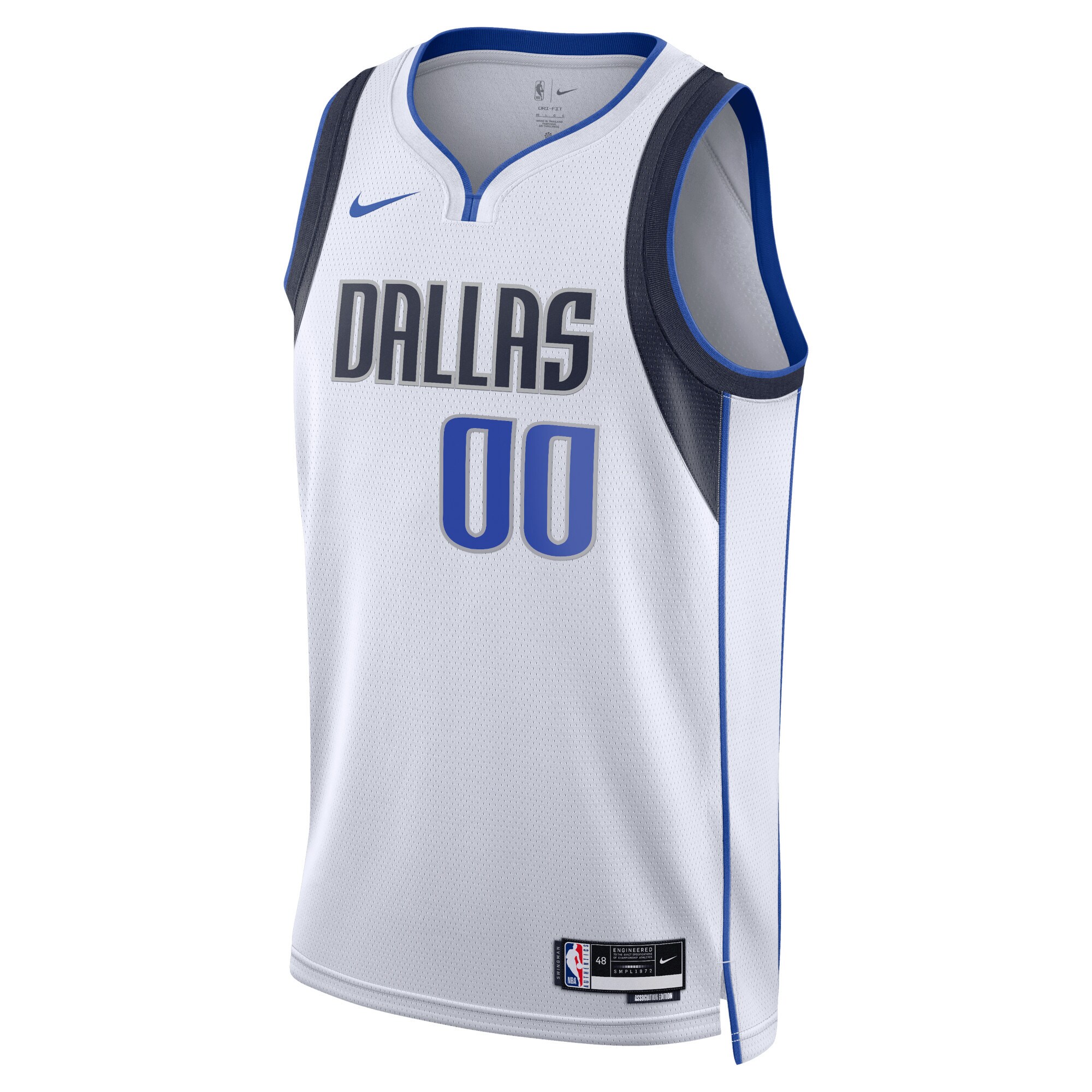 Dallas Mavericks Nike Unisex Swingman Custom Jersey White - Icon Edition - vstockx