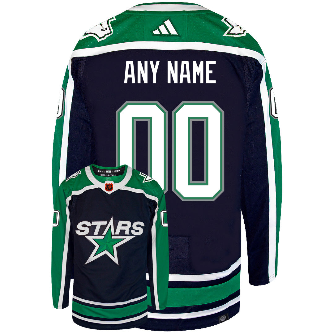 Customizable Dallas Stars Adidas 2022 Primegreen Reverse Retro Authentic NHL Hockey Jersey - vstockx