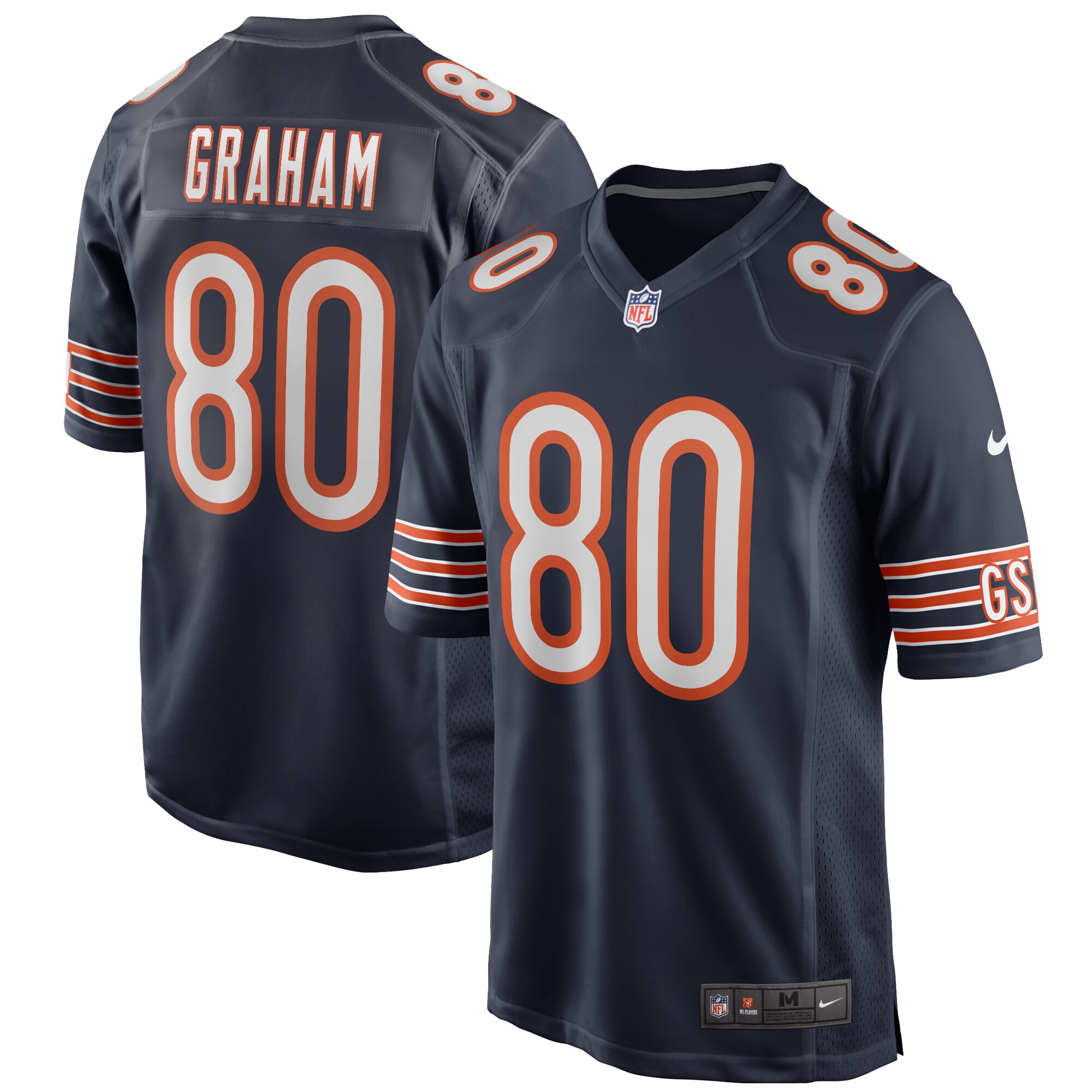 Jimmy Graham Chicago Bears Nike Game Player Jersey - Navy - vstockx