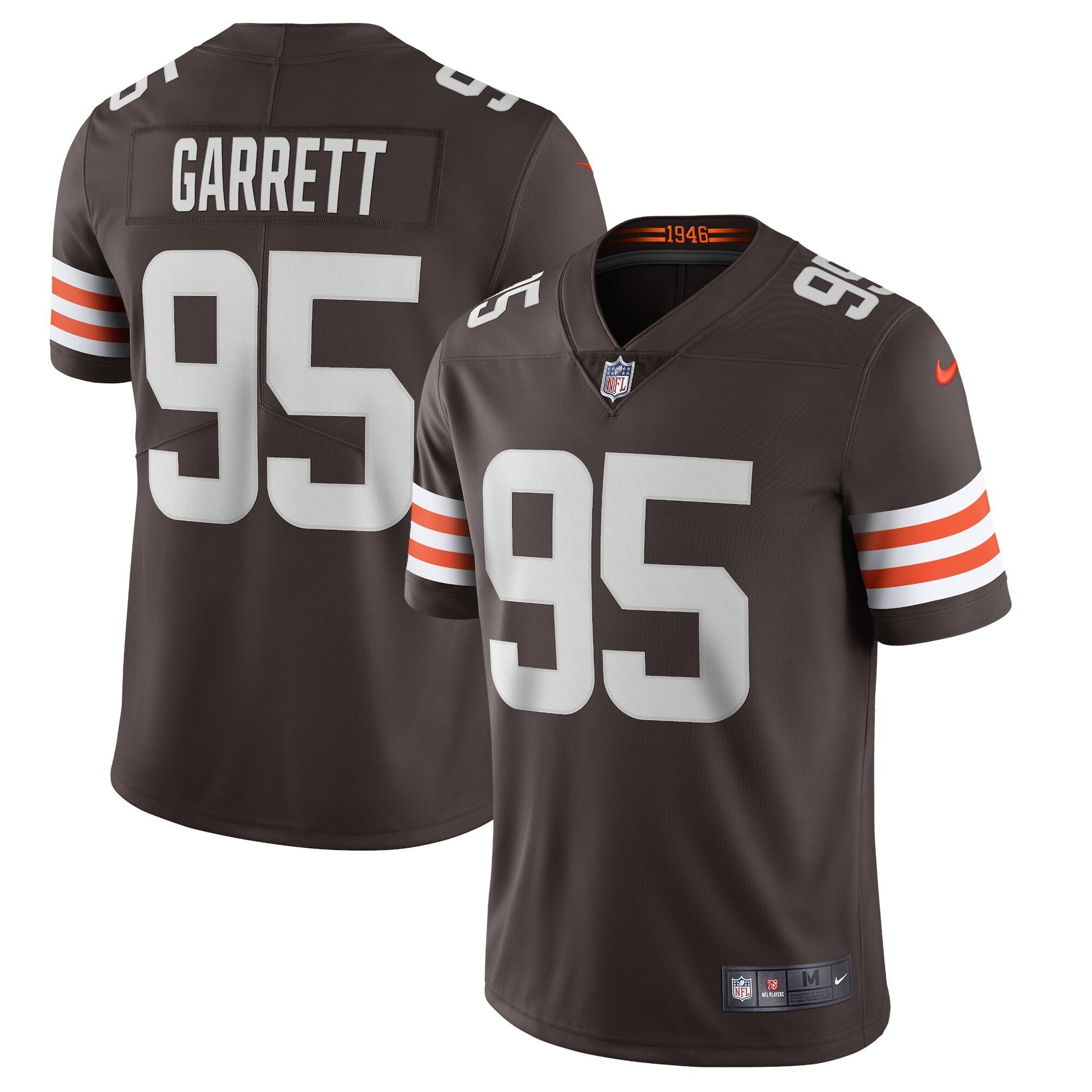Men's Nike Myles Garrett Brown Cleveland Browns Vapor Limited Jersey - vstockx