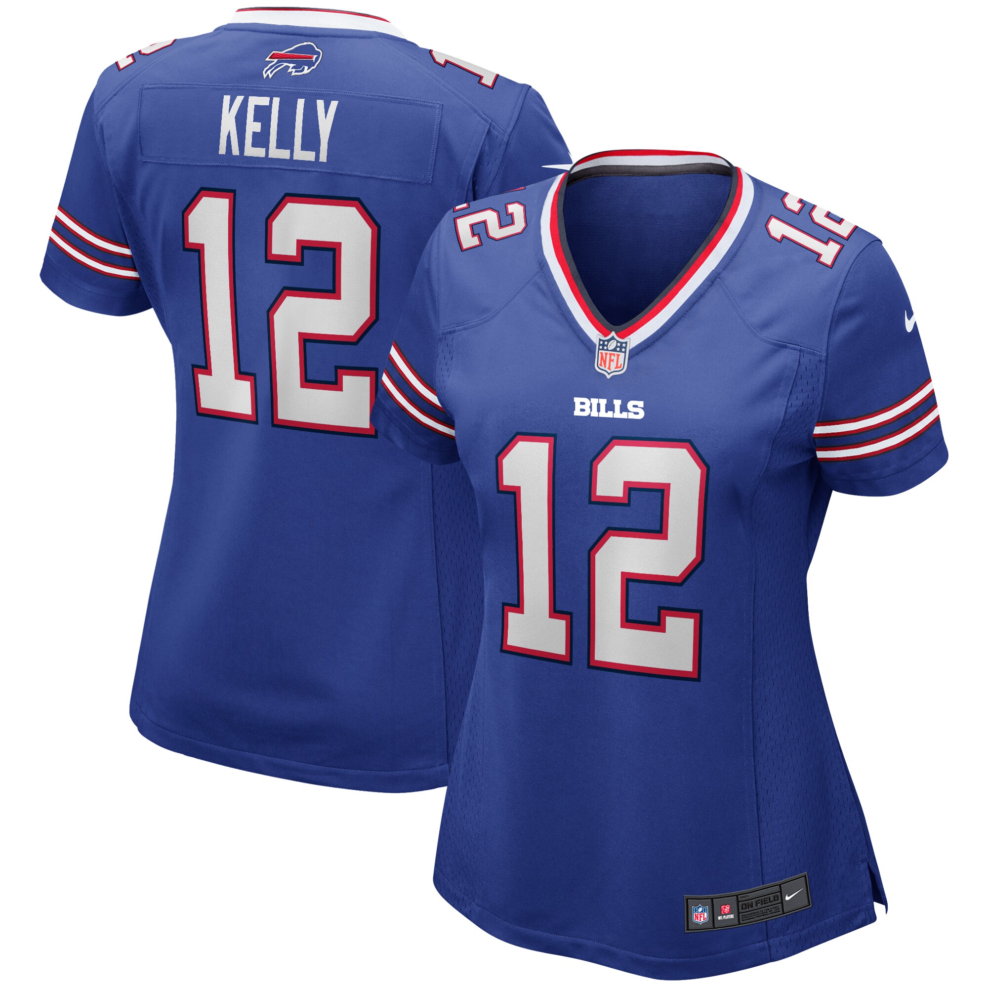 Jim Kelly Buffalo Bills Nike Women's Game Retired Player Jersey - Royal - vstockx