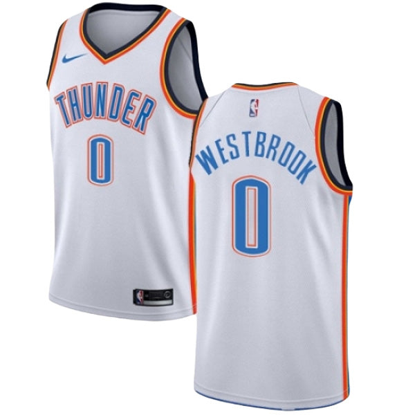 Youth Oklahoma City Thunder Russell Westbrook Association Jersey - White - vstockx