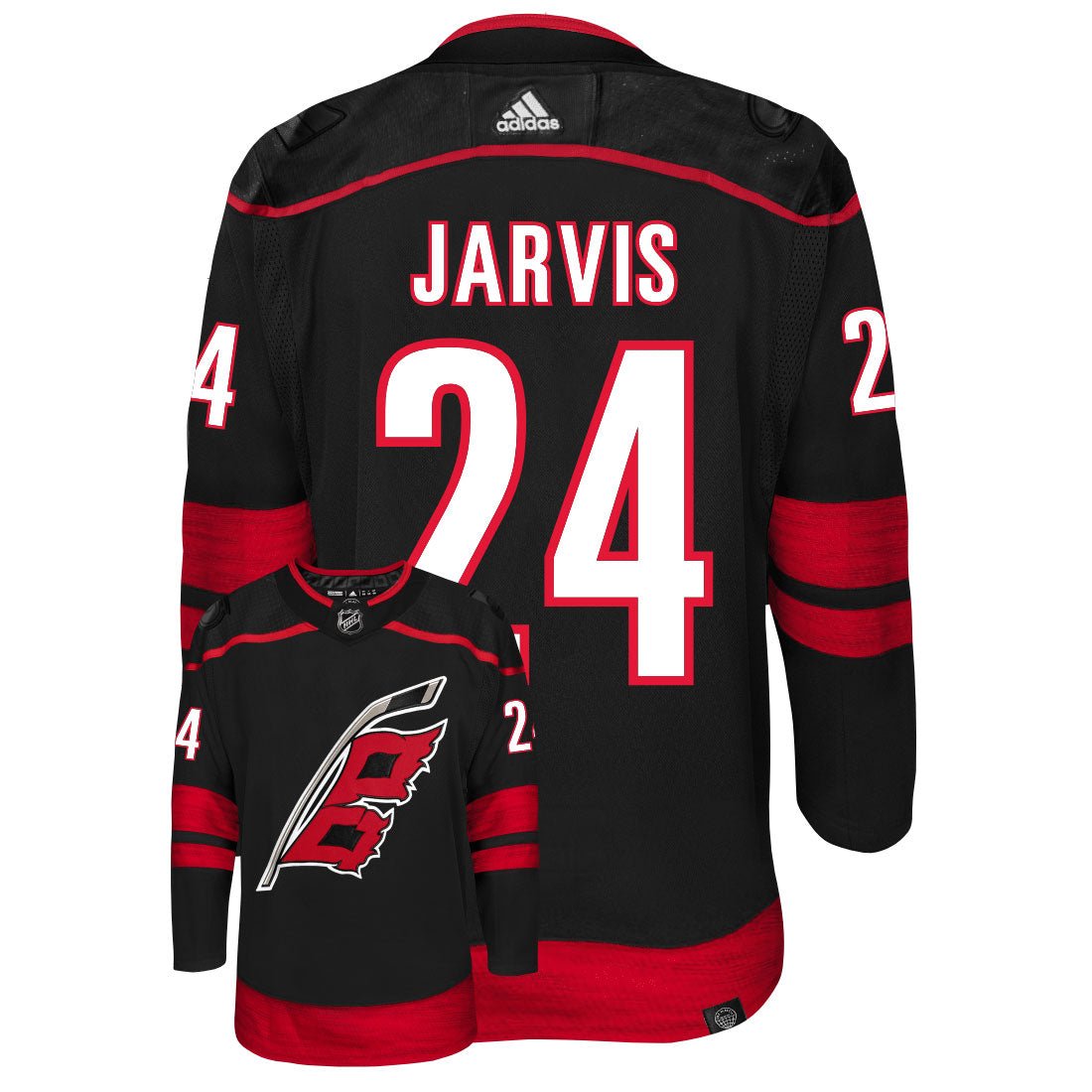 Seth Jarvis Carolina Hurricanes Adidas Primegreen Authentic NHL Hockey Jersey - vstockx