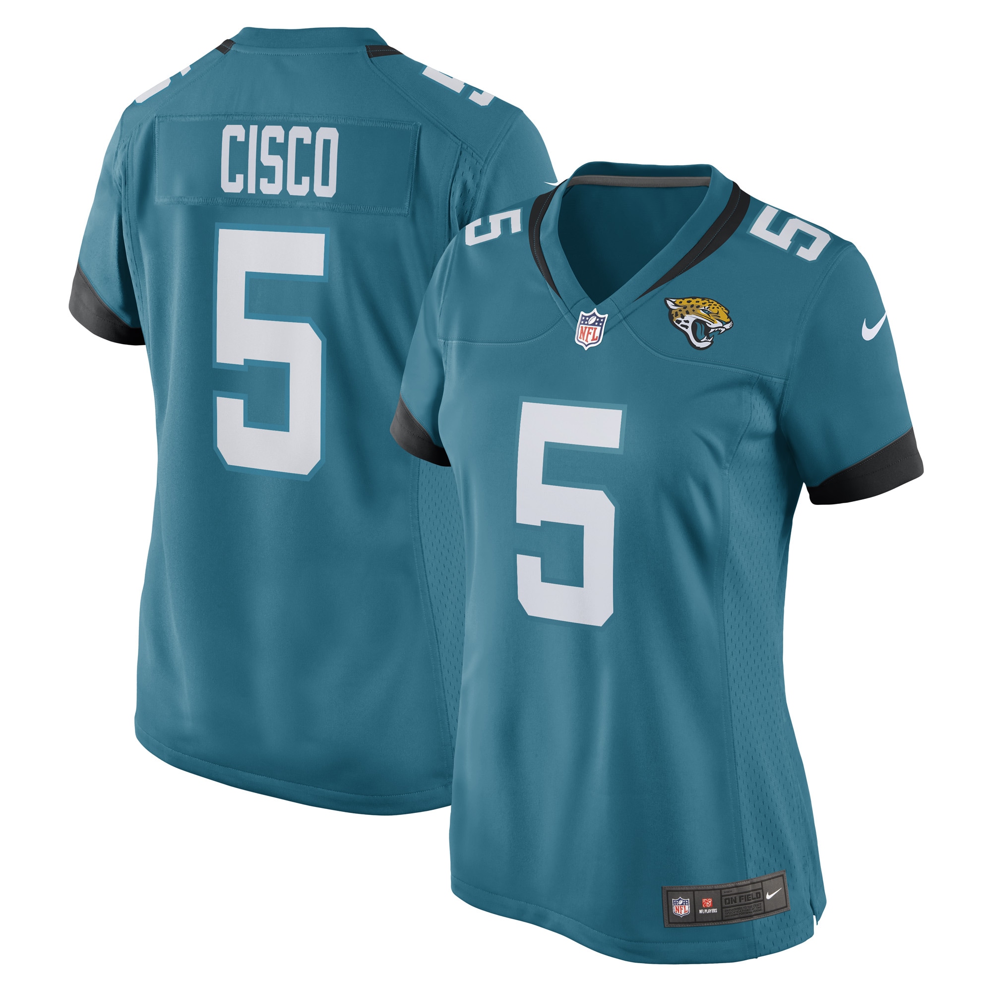 Andre Cisco Jacksonville Jaguars Nike Women's Game Player Jersey - Teal - vstockx
