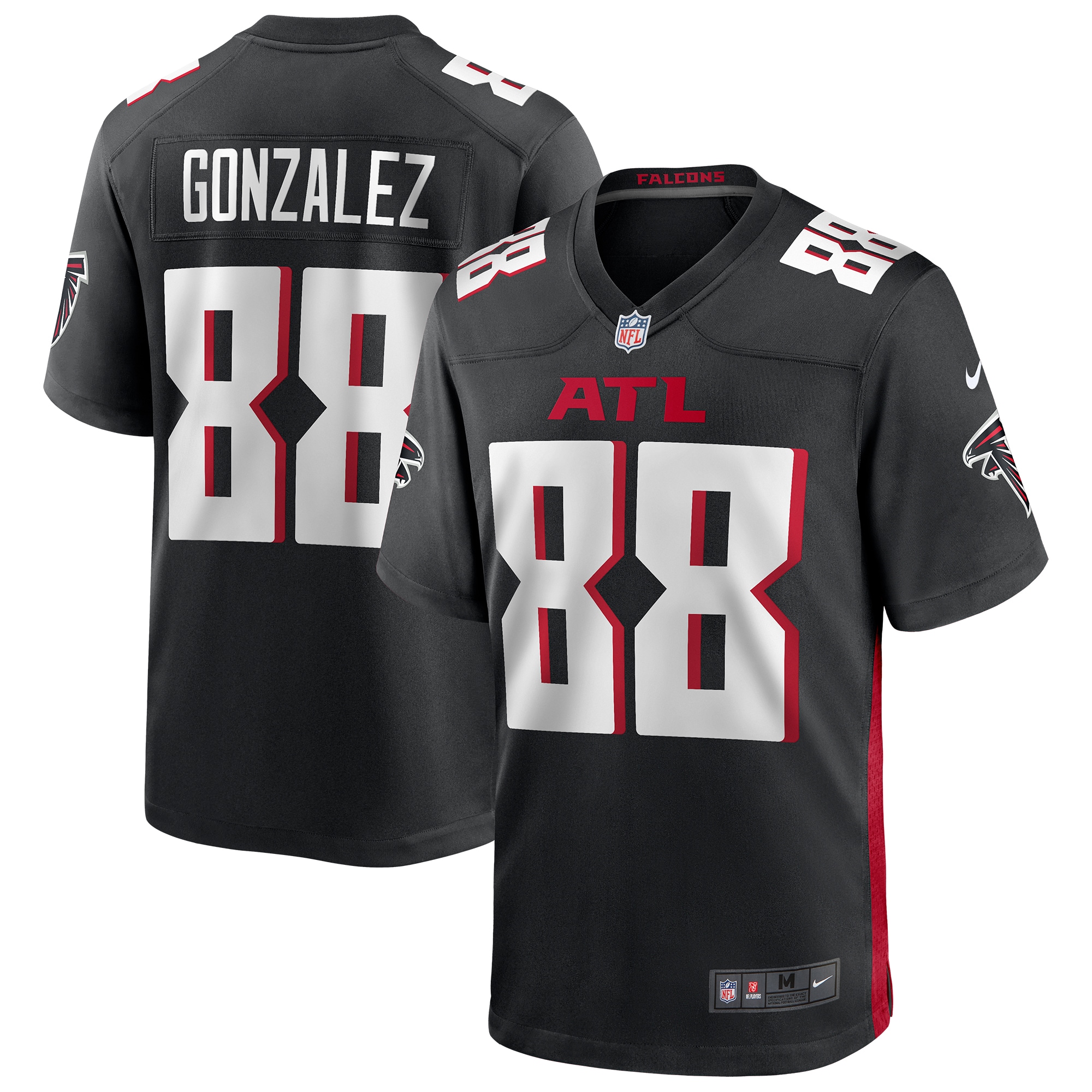 Tony Gonzalez Atlanta Falcons Nike Game Retired Player Jersey - Black - vstockx