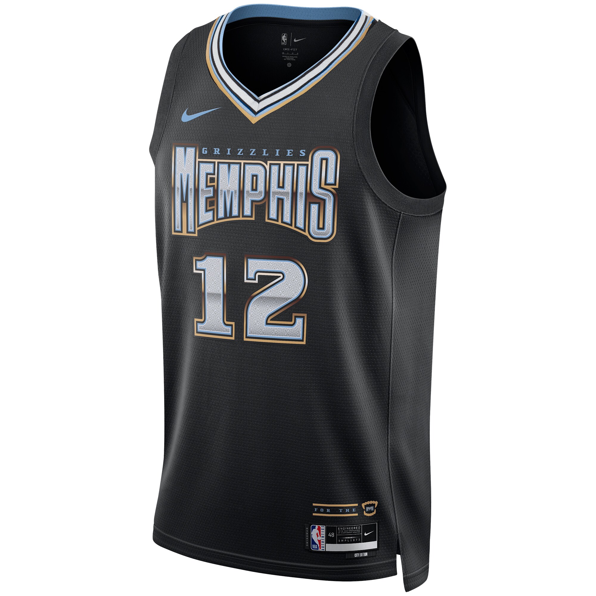 Ja Morant Memphis Grizzlies Nike Unisex 2022/23 Swingman Jersey - City Edition - Black - vstockx