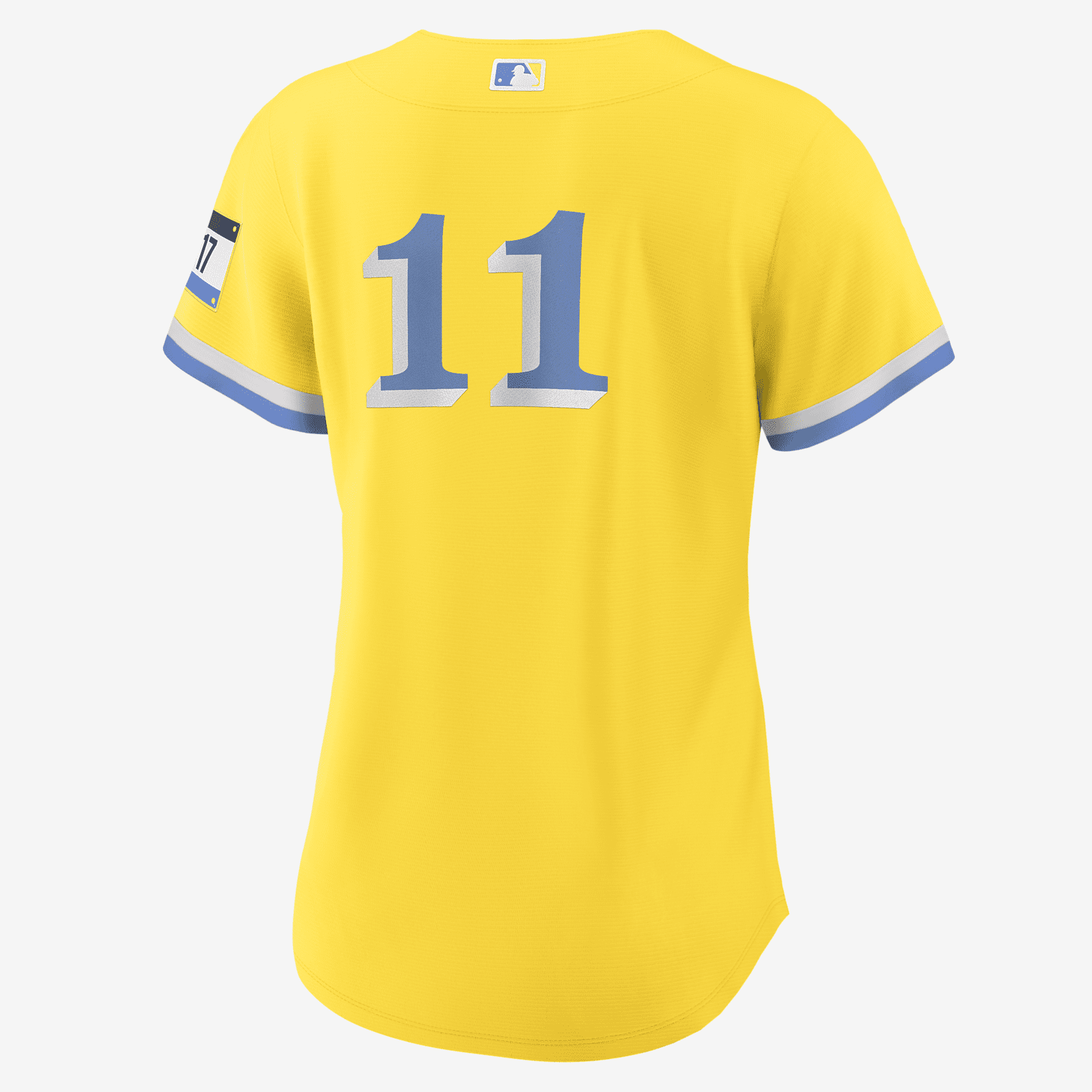 MLB Boston Red Sox City Connect (Rafael Devers) Women's Replica Baseball Jersey - Gold/Light Blue - vstockx