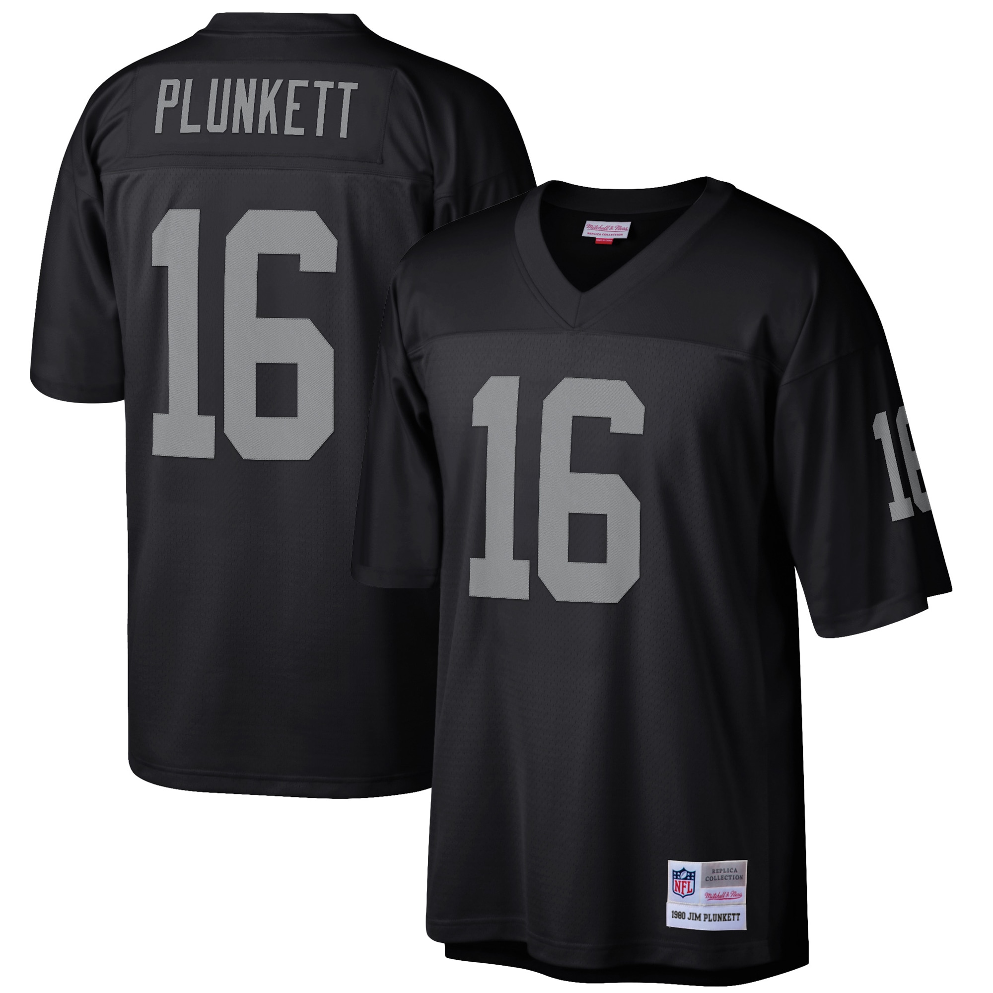 Jim Plunkett Las Vegas Raiders Mitchell & Ness Retired Player Legacy Replica Jersey - Black - vstockx
