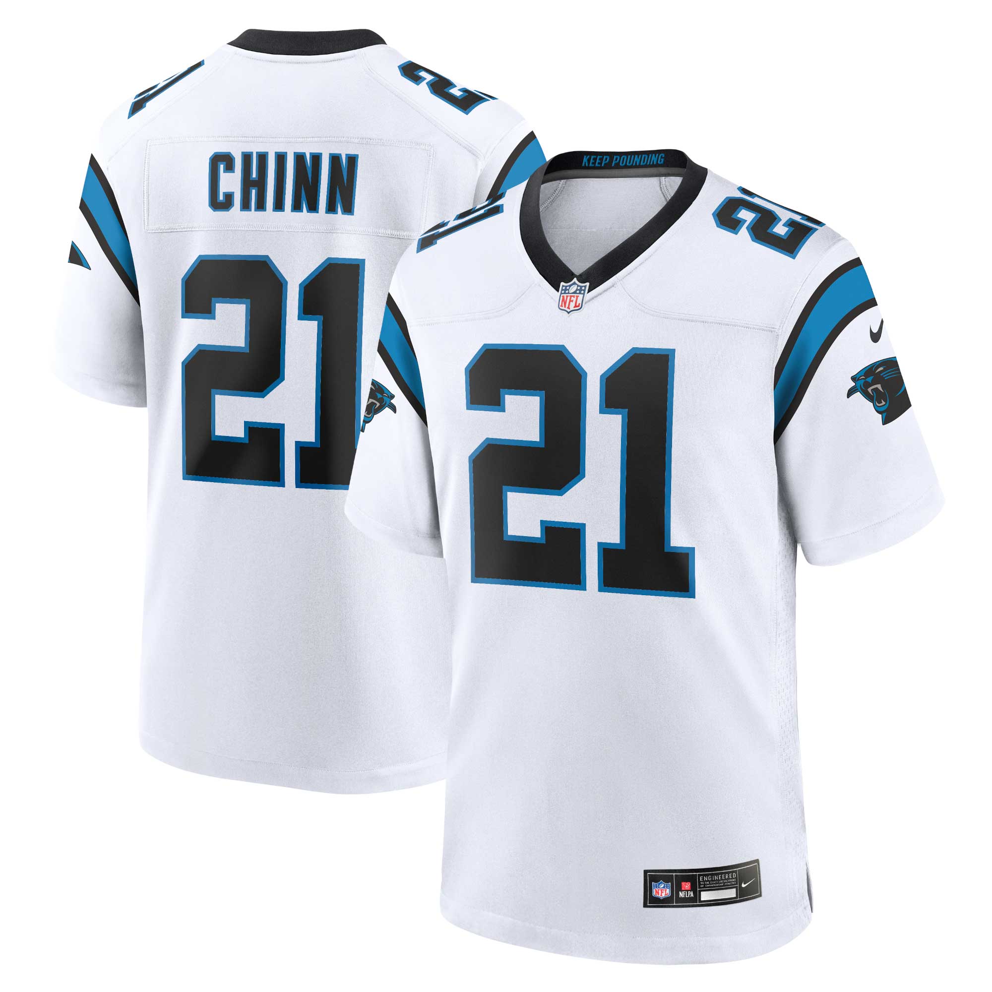 Jeremy Chinn Carolina Panthers Nike Game Jersey - White - vstockx