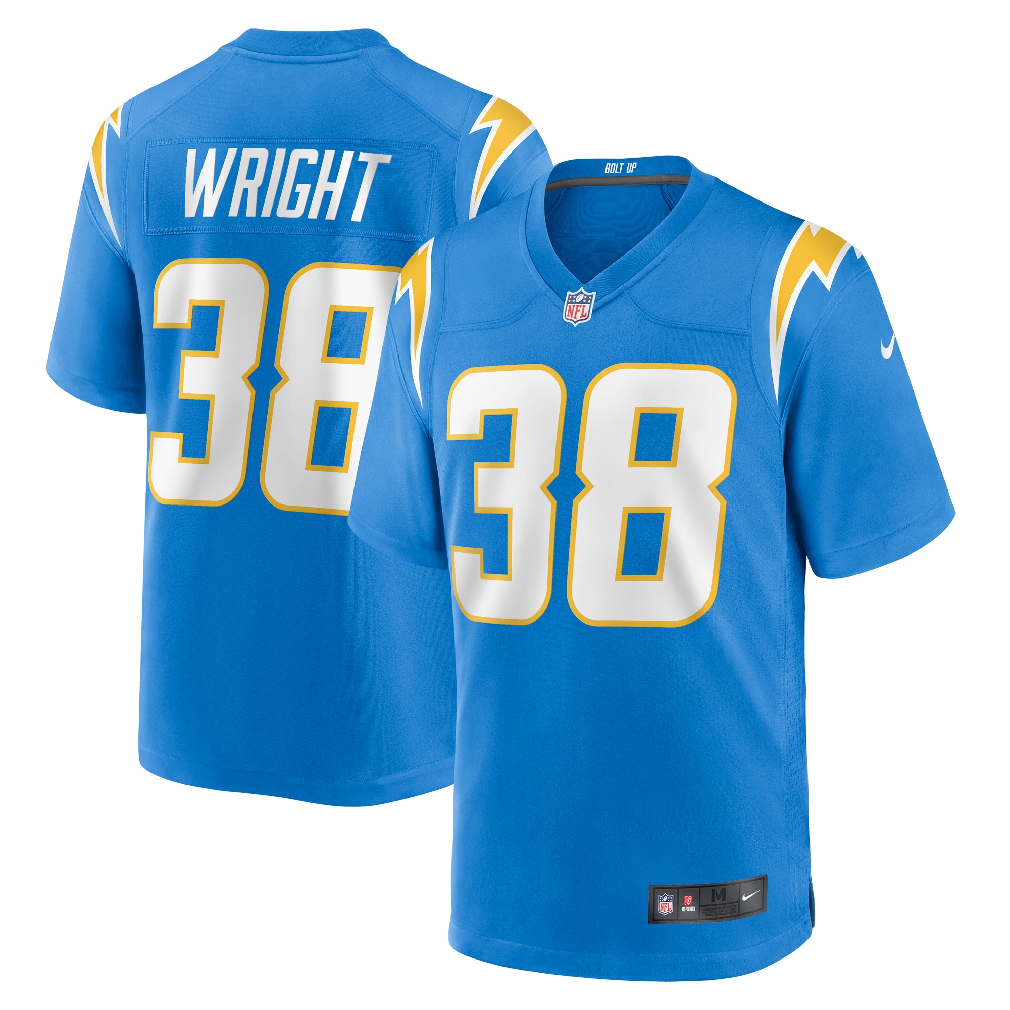 Milton Wright Los Angeles Chargers Nike Game Jersey - Powder Blue - vstockx