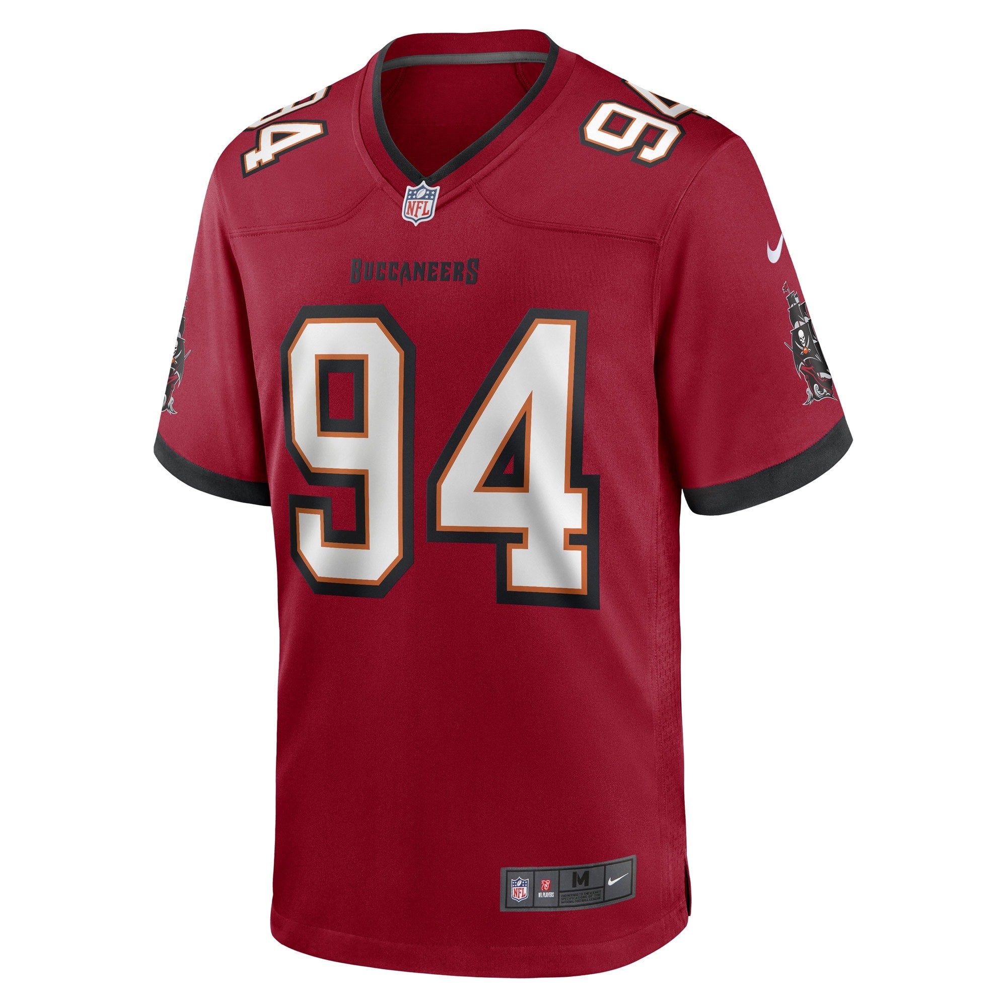 Men's Nike Carl Nassib Red Tampa Bay Buccaneers Game Player Jersey - vstockx