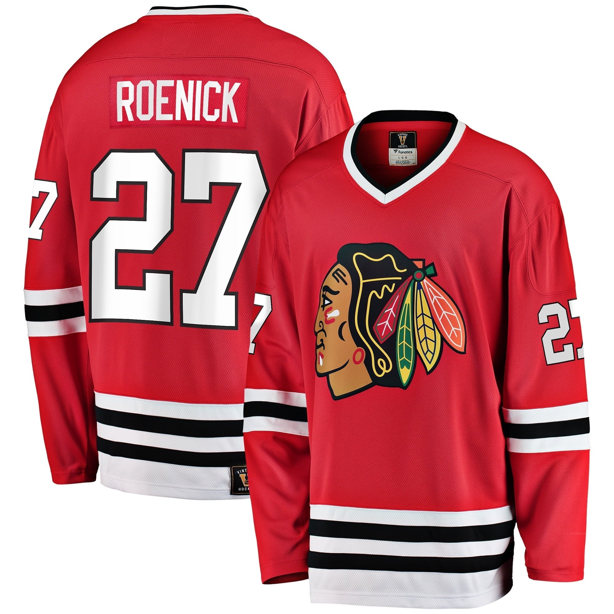 Men's Fanatics Branded Jeremy Roenick Red Chicago Blackhawks Premier Breakaway Retired Player Jersey - vstockx