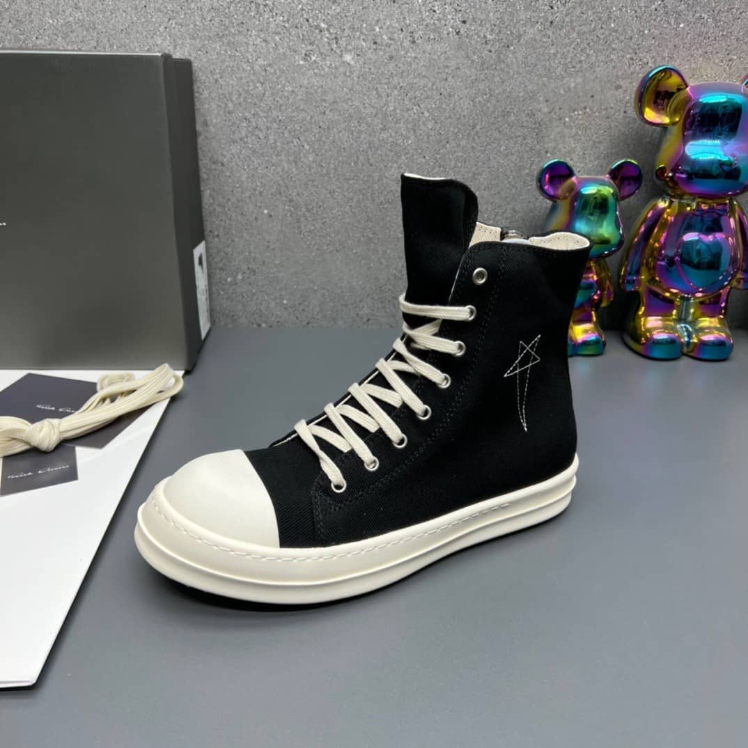 Rick Owens DRKSHDW Luxor High Black Pearl - vstockx