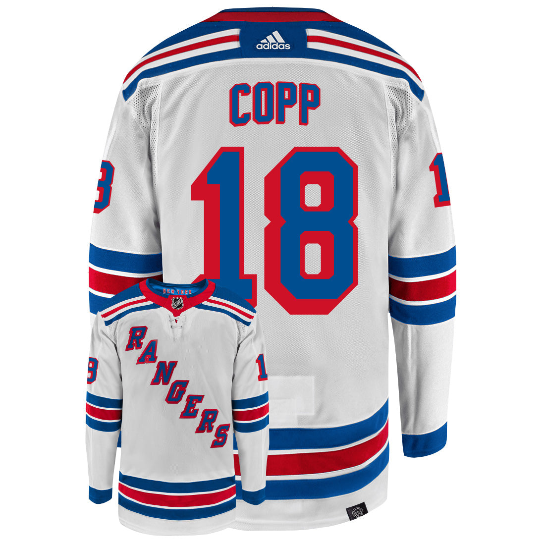 Andrew Copp New York Rangers Adidas Primegreen Authentic NHL Hockey Jersey - vstockx