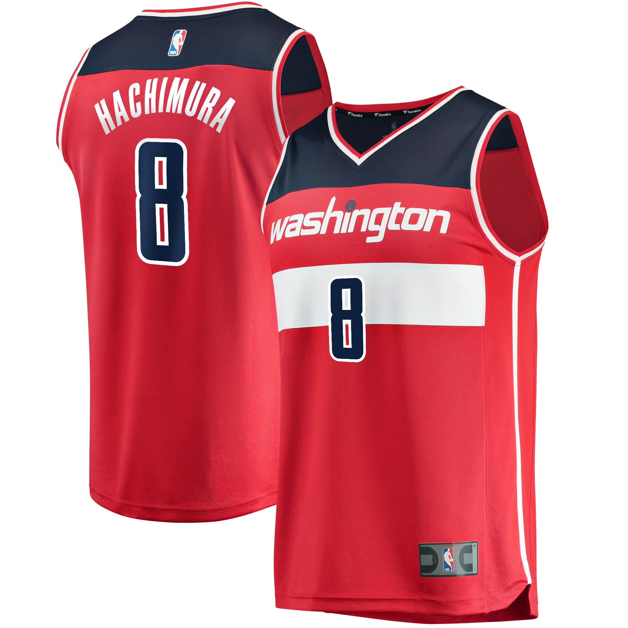 Rui Hachimura Washington Wizards Fanatics Branded Fast Break Replica Jersey Red - Icon Edition - vstockx
