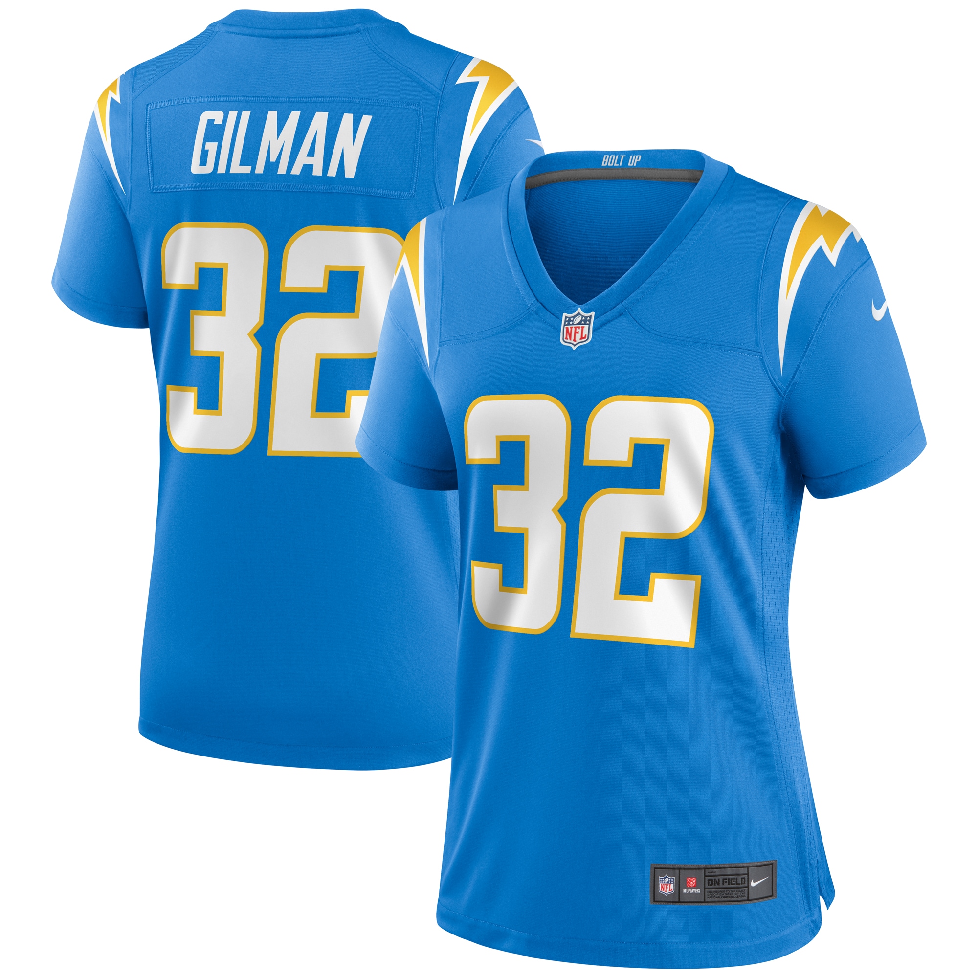 Alohi Gilman Los Angeles Chargers Nike Women's Game Jersey - Powder Blue - vstockx