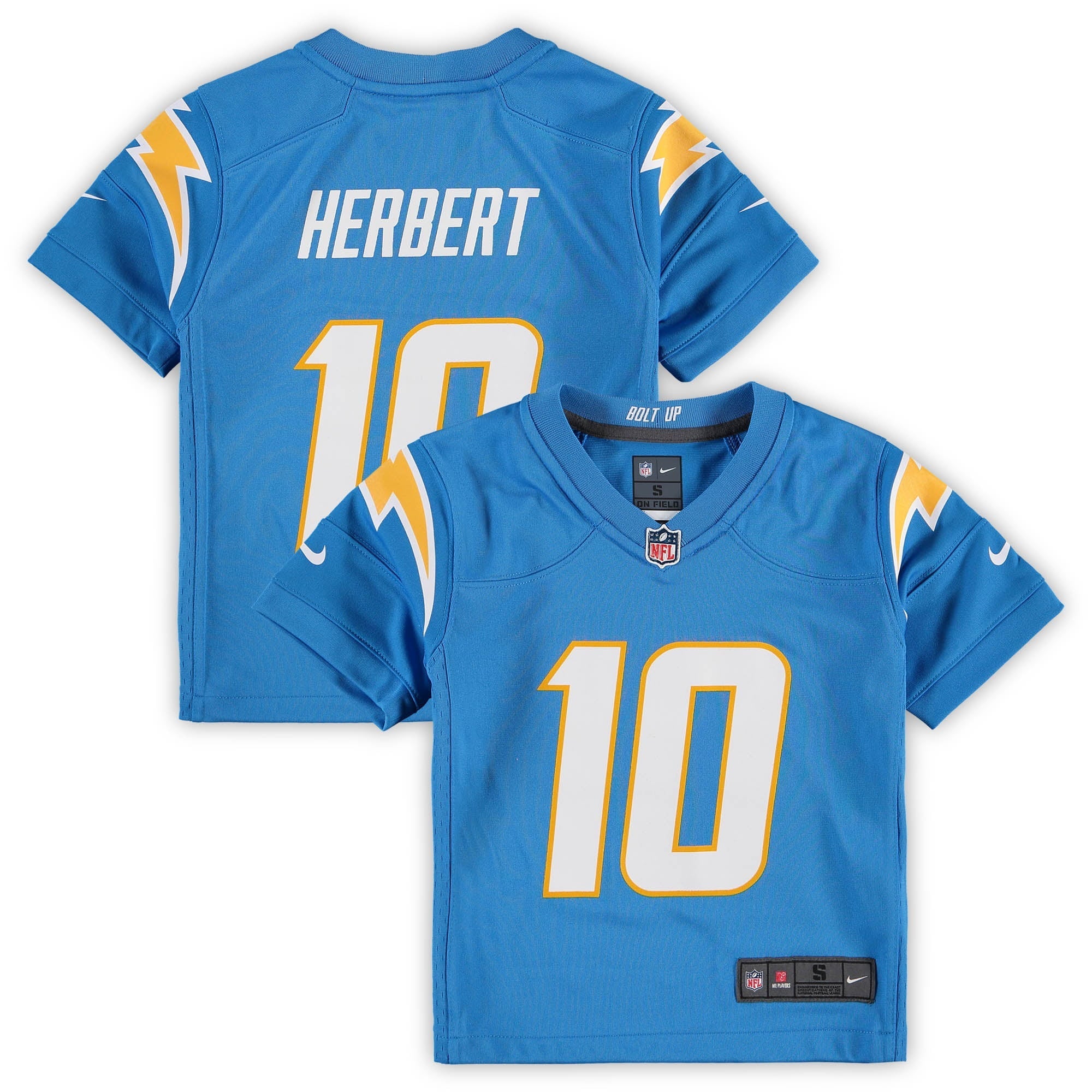 Preschool Nike Justin Herbert Powder Blue Los Angeles Chargers Game Jersey - vstockx