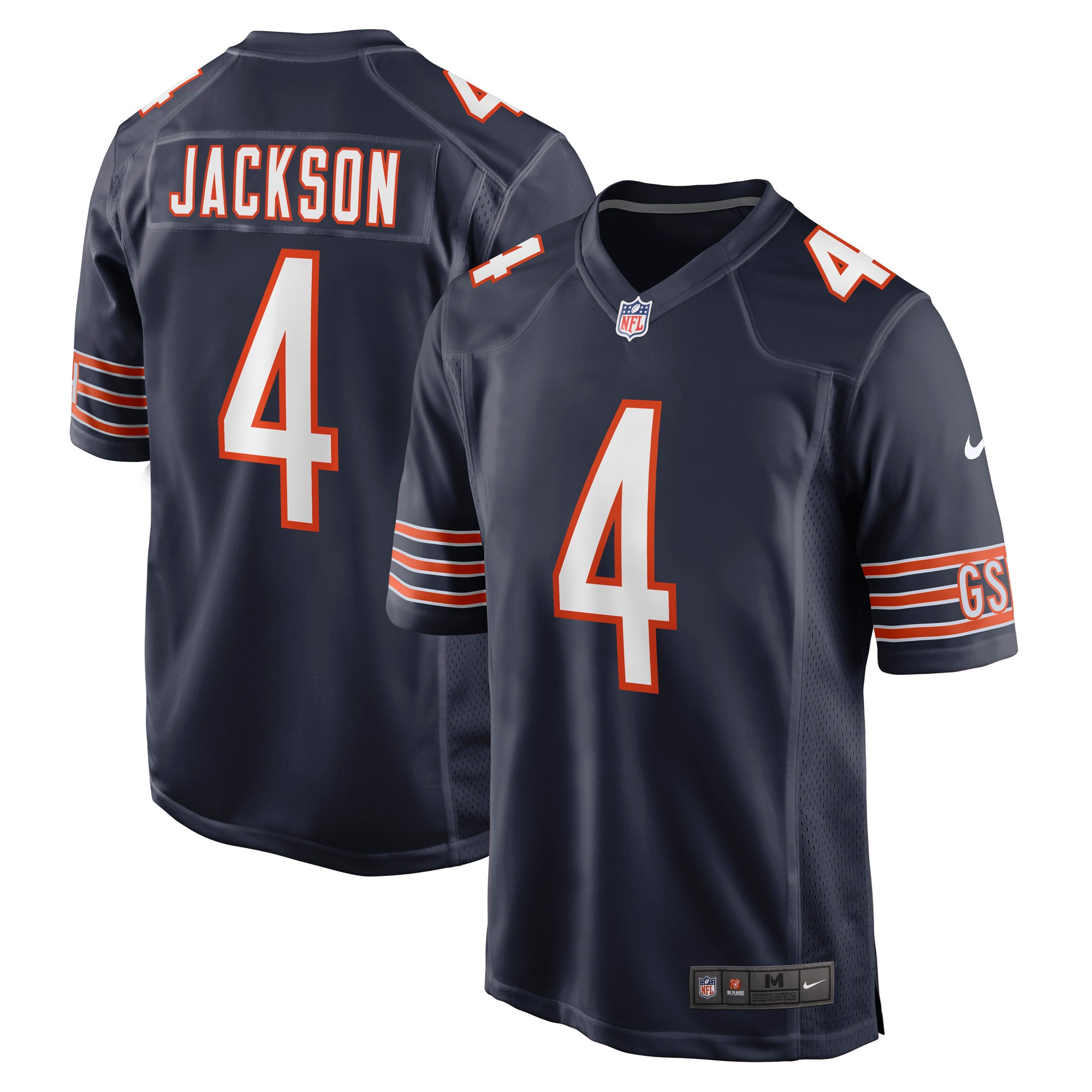 Eddie Jackson Chicago Bears Nike Game Player Jersey - Navy - vstockx