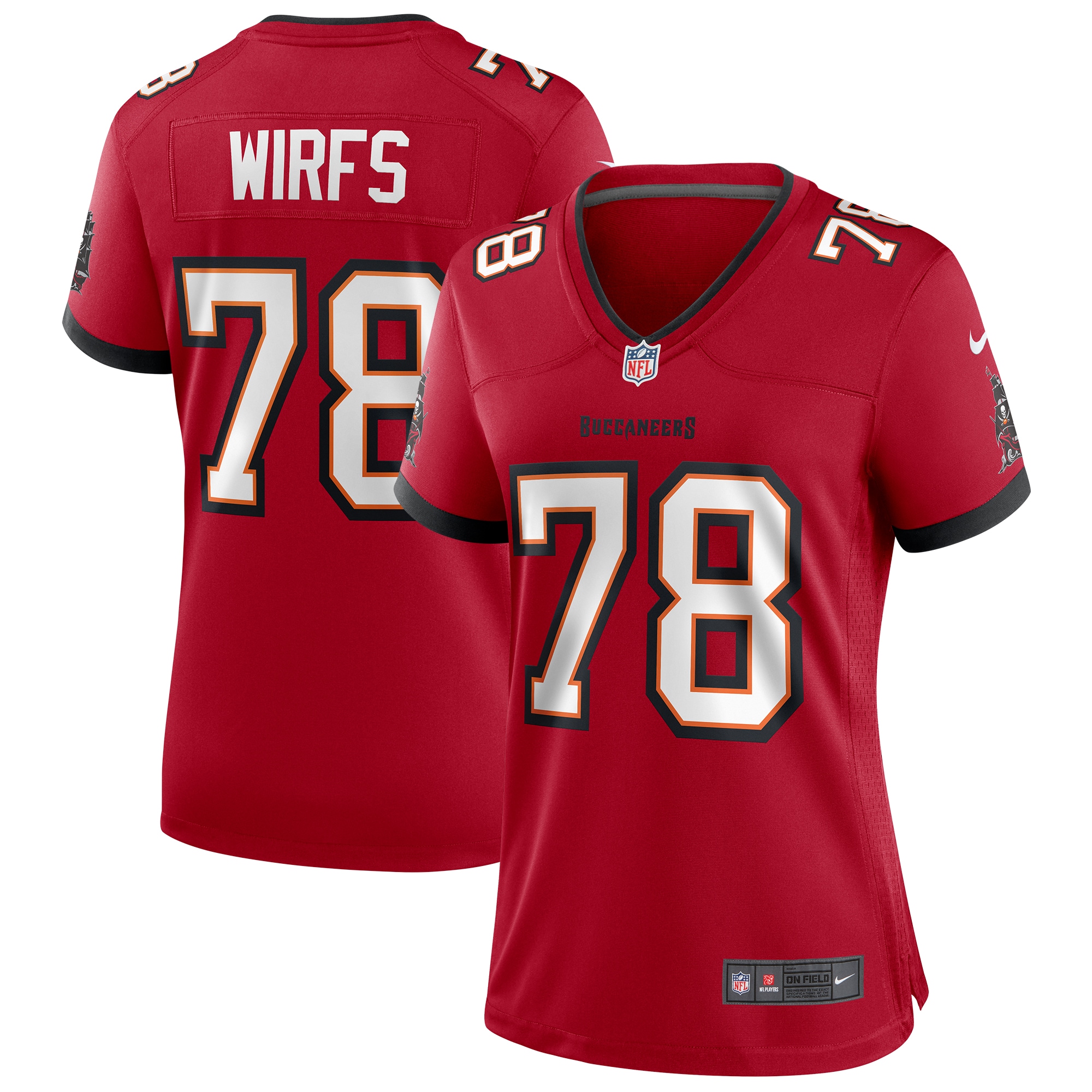 Tristan Wirfs Tampa Bay Buccaneers Nike Women's Game Jersey - Red - vstockx
