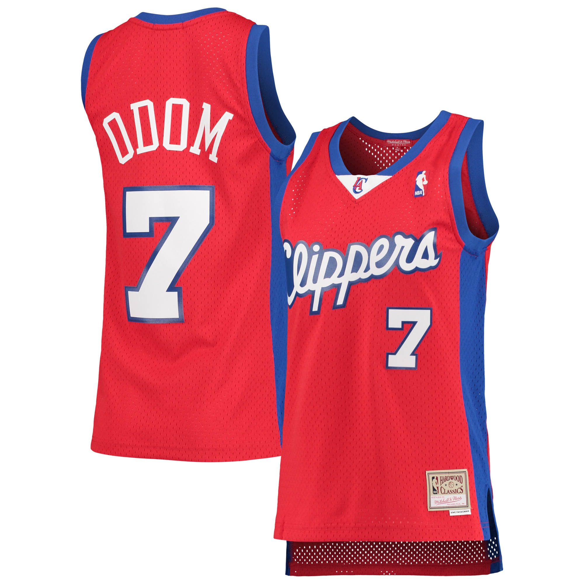 Lamar Odom LA Clippers Mitchell & Ness Women's 2000-01 Hardwood Classics Swingman Jersey - Red - vstockx