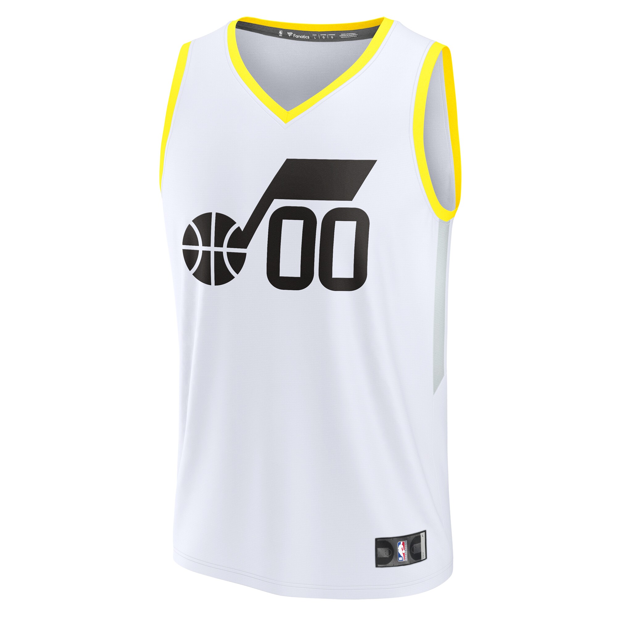 Utah Jazz Fanatics Branded Fast Break Custom Replica Jersey - Association Edition - White - vstockx