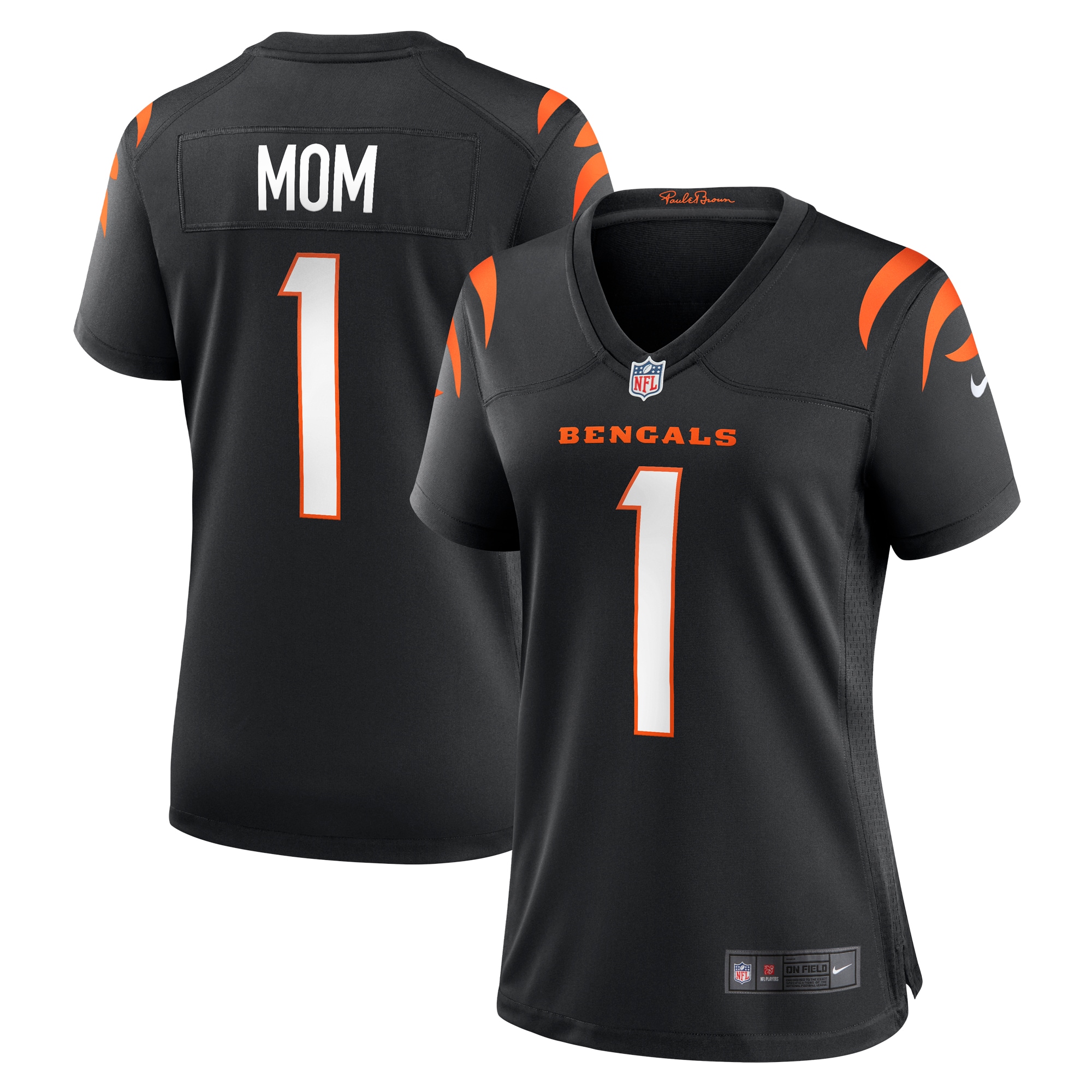 Number 1 Mom Cincinnati Bengals Nike Women's Game Jersey - Black - vstockx
