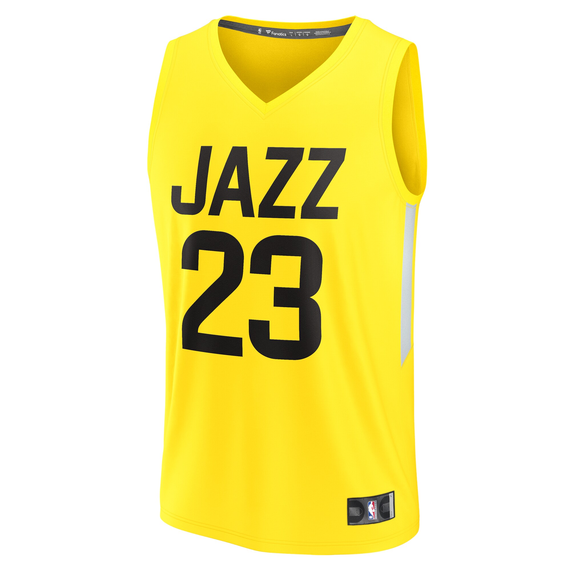 Lauri Markkanen Utah Jazz Fanatics Branded Youth Fast Break Player Jersey - Icon Edition - Yellow - vstockx