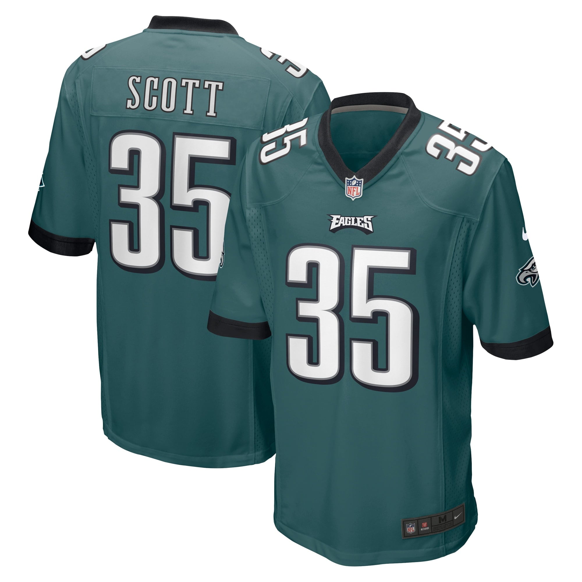 Men's Nike Boston Scott Midnight Green Philadelphia Eagles Game Jersey - vstockx
