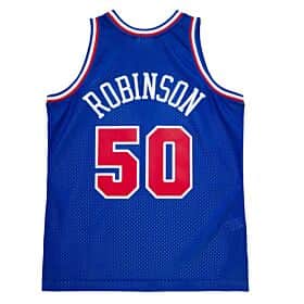 Men's David Robinson Western Conference All-Star San Antonio Spurs Mitchell & Ness Hardwood Classics Blue 1992 Swingman Jersey - vstockx