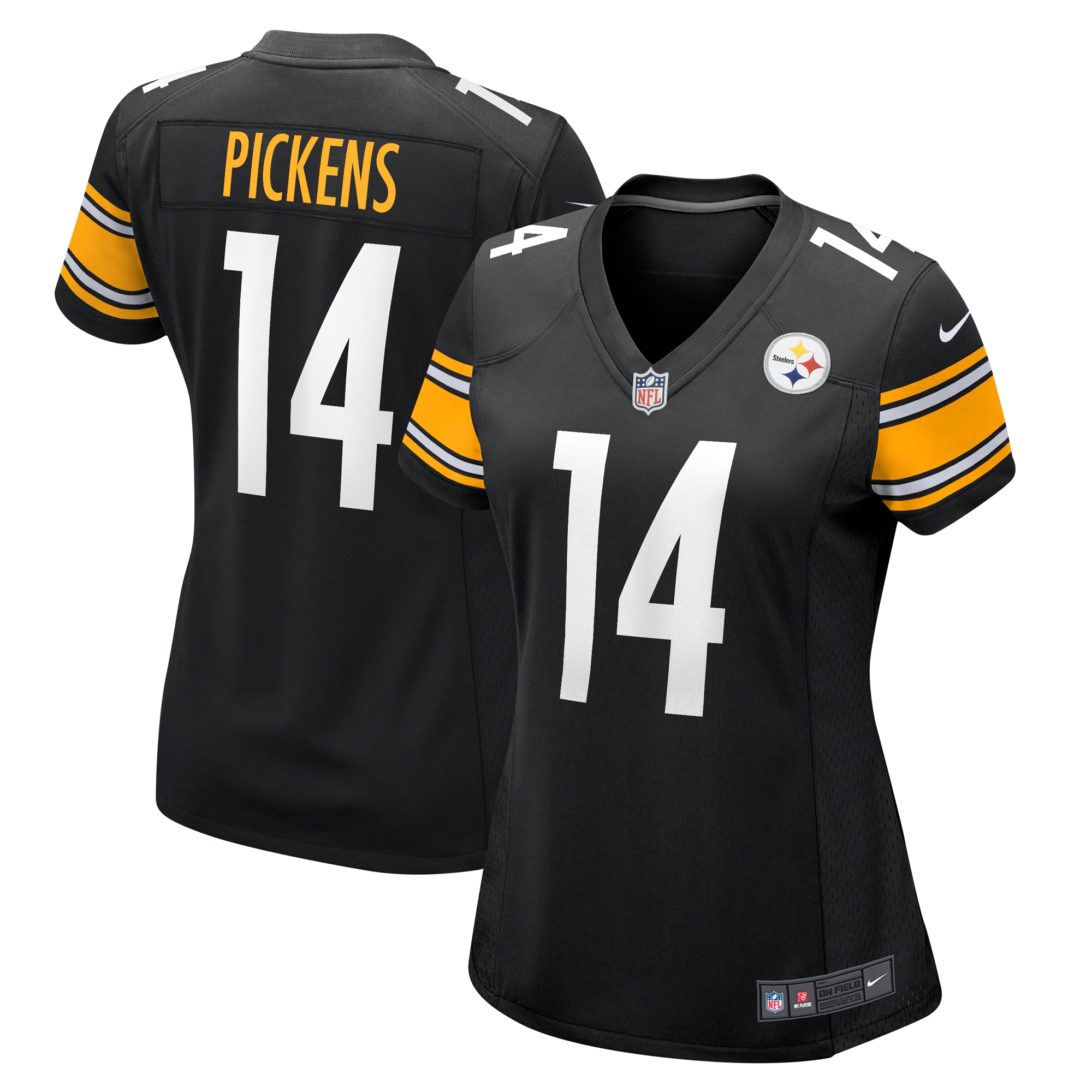 George Pickens Pittsburgh Steelers Nike Women's Game Player Jersey - Black - vstockx