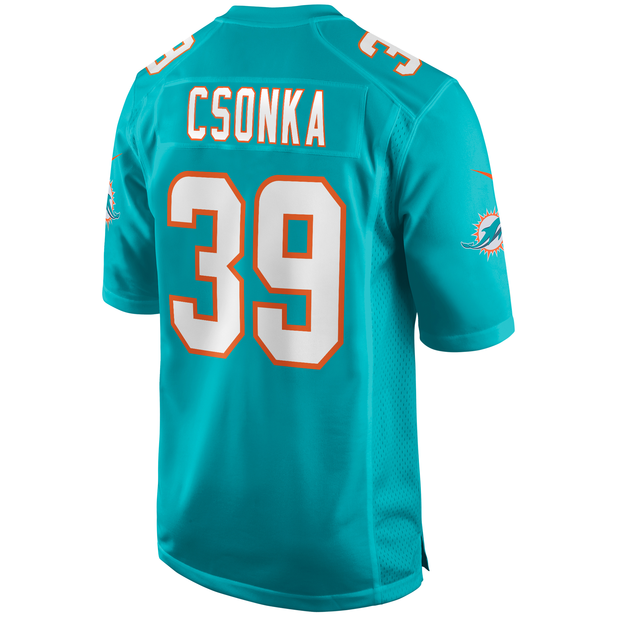 Larry Csonka Miami Dolphins Nike Game Retired Player Jersey - Aqua - vstockx
