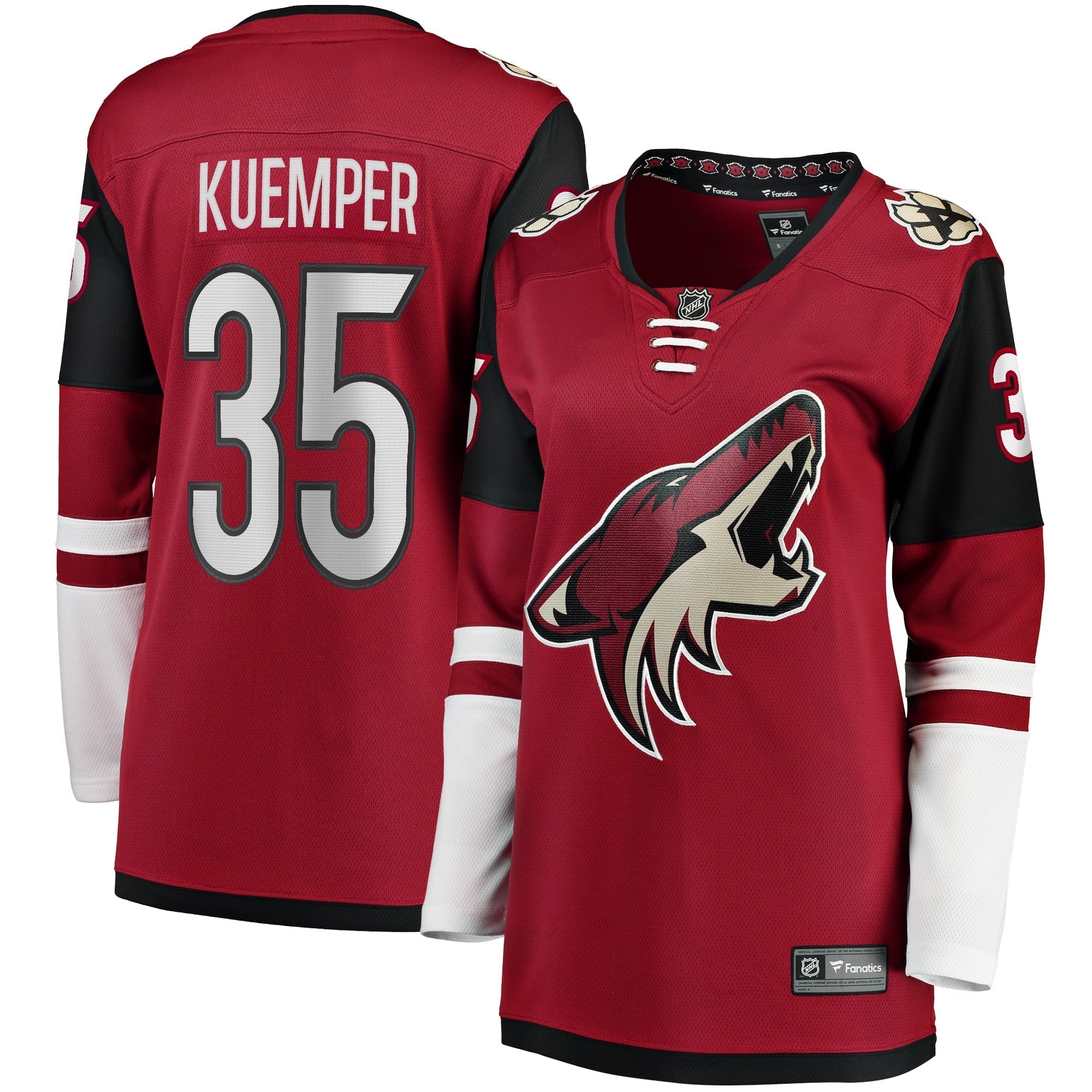 Women's Fanatics Branded Darcy Kuemper Garnet Arizona Coyotes Home Premier Breakaway Player Jersey - vstockx