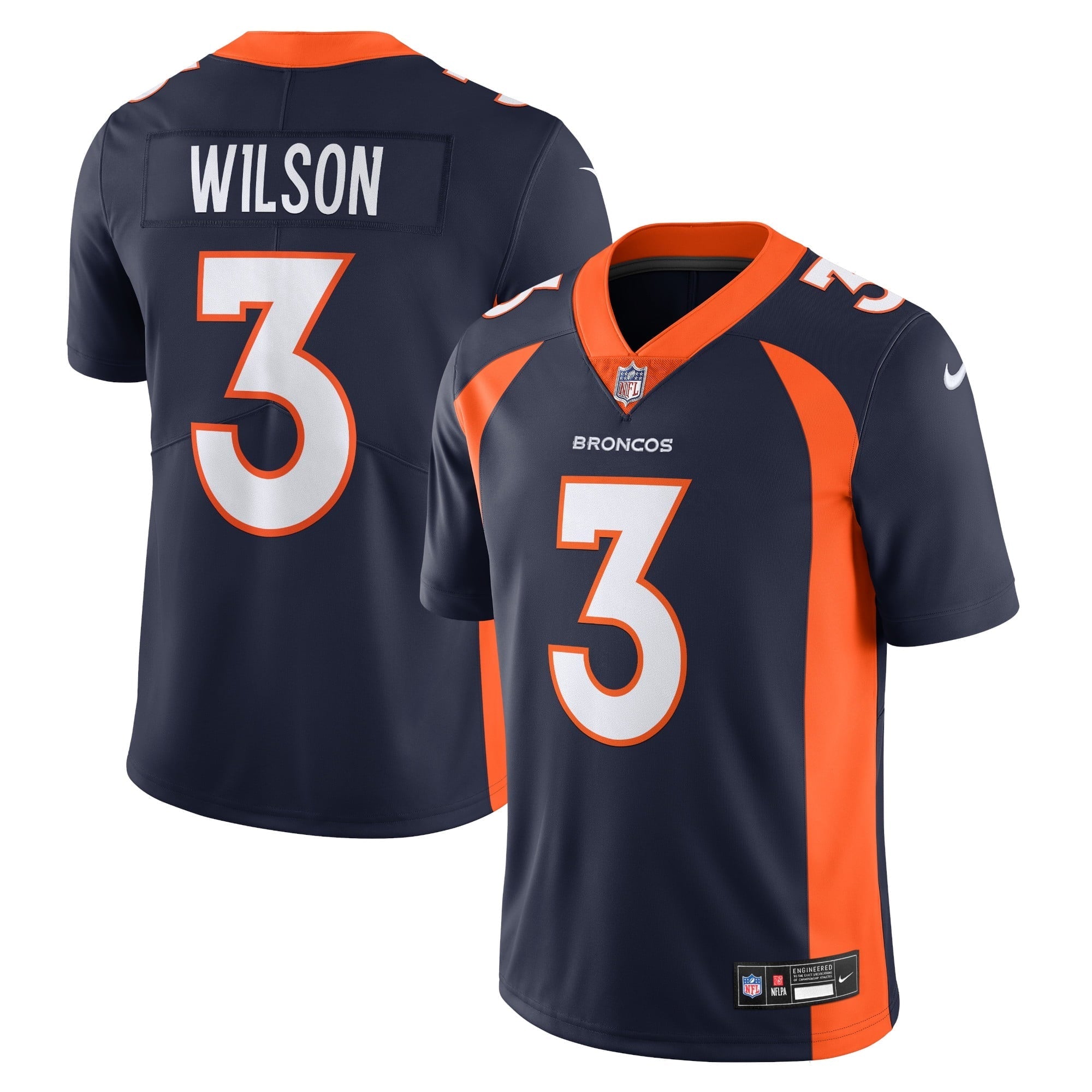 Men's Nike Russell Wilson Navy Denver Broncos Vapor Untouchable Limited Jersey - vstockx